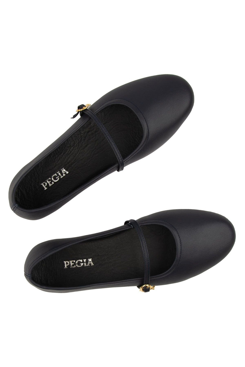 Pegia Women Leather Ballet Flats DG6042  - Navy