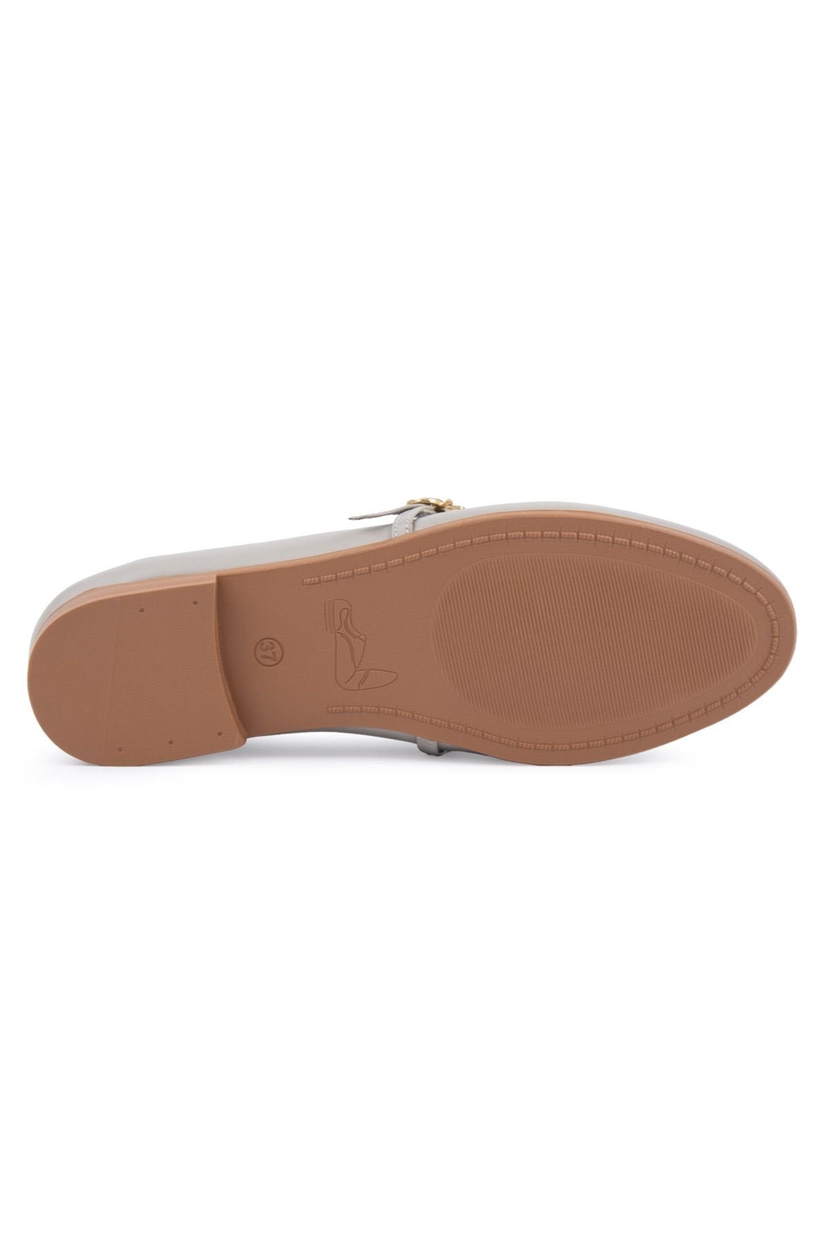Pegia Women Leather Ballet Flats DG6042  - Grey