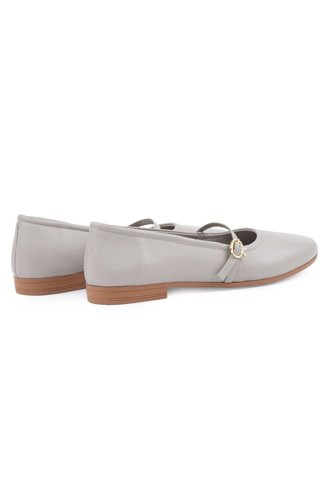 Pegia Women Leather Ballet Flats DG6042  - Grey