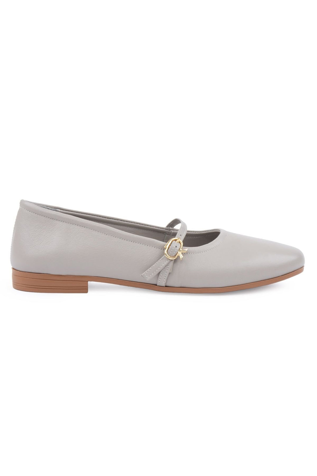 Pegia Women Leather Ballet Flats DG6042  - Grey