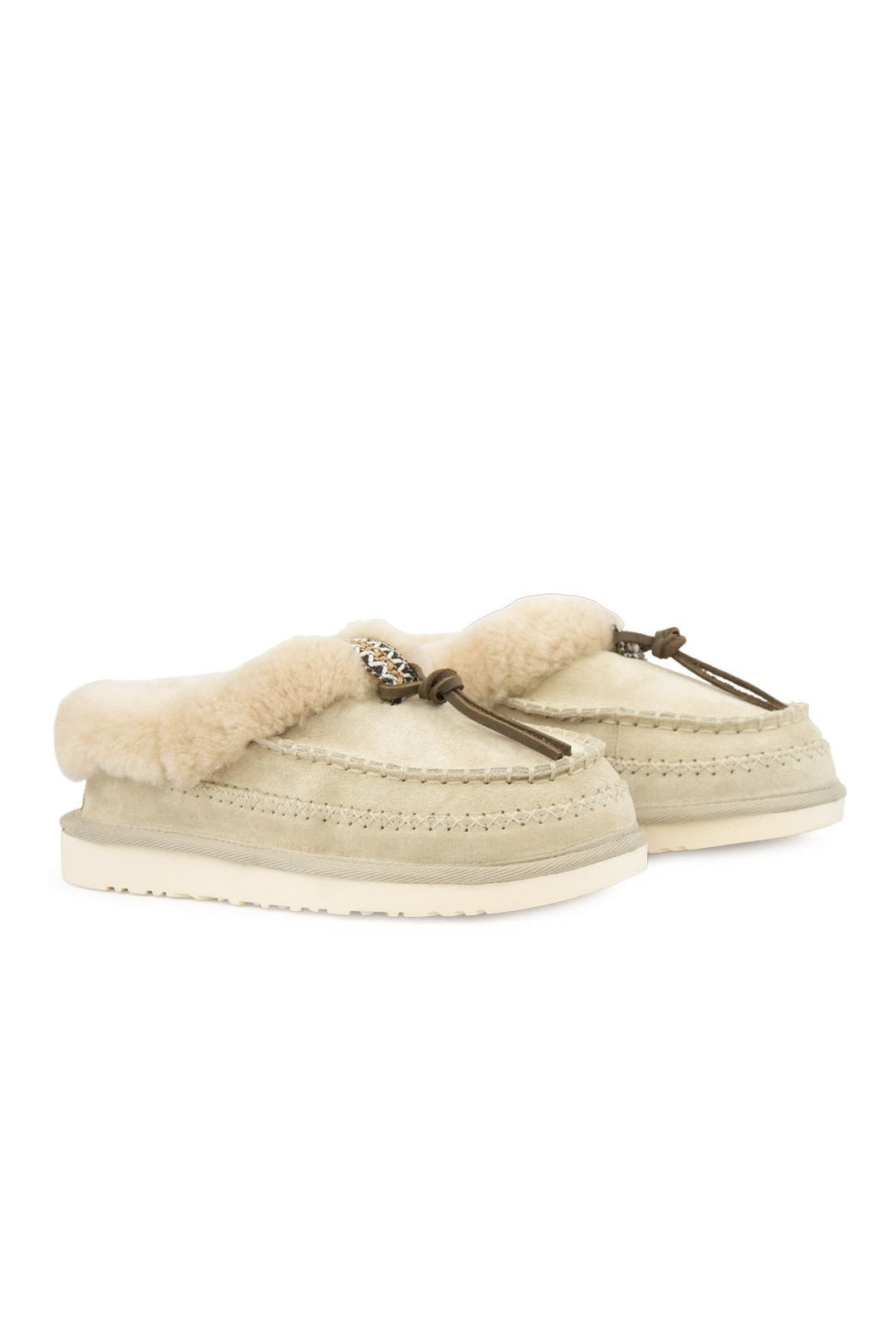 Pegia Women’s Sheepskin Shoes 191159  - Beige