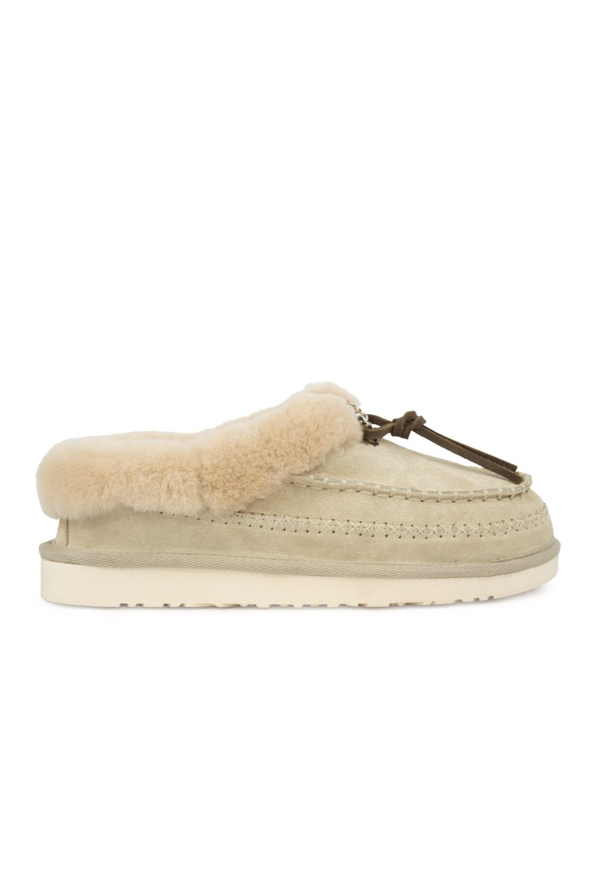 Pegia Women’s Sheepskin Shoes 191159  - Beige
