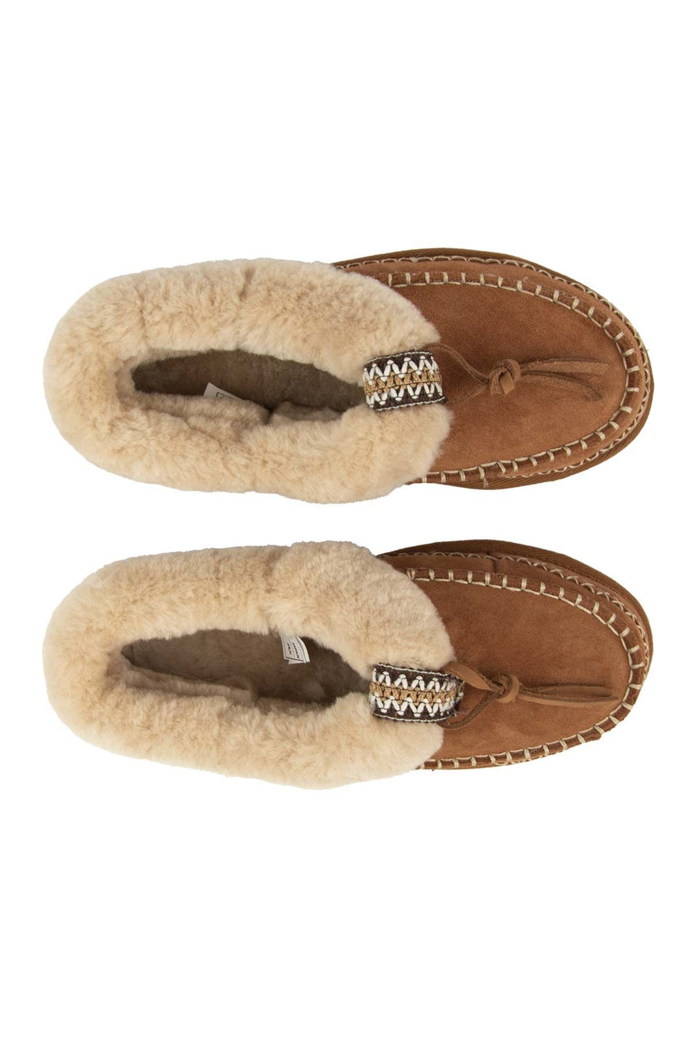 Pegia Women’s Sheepskin Shoes 191159  - Chestnut