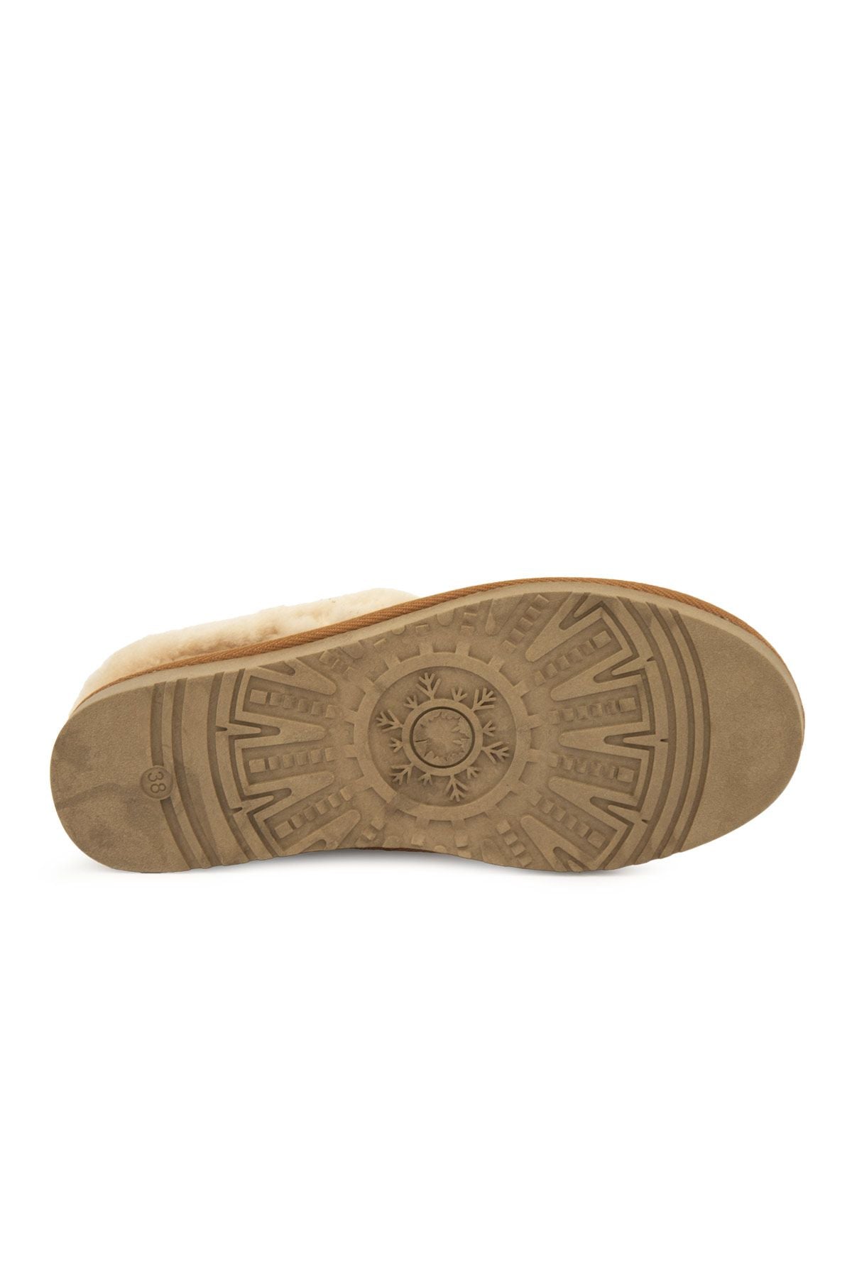 Pegia Women’s Sheepskin Shoes 191159  - Chestnut