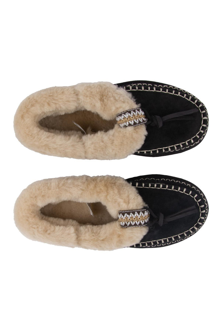 Pegia Women’s Sheepskin Shoes 191159  - Black