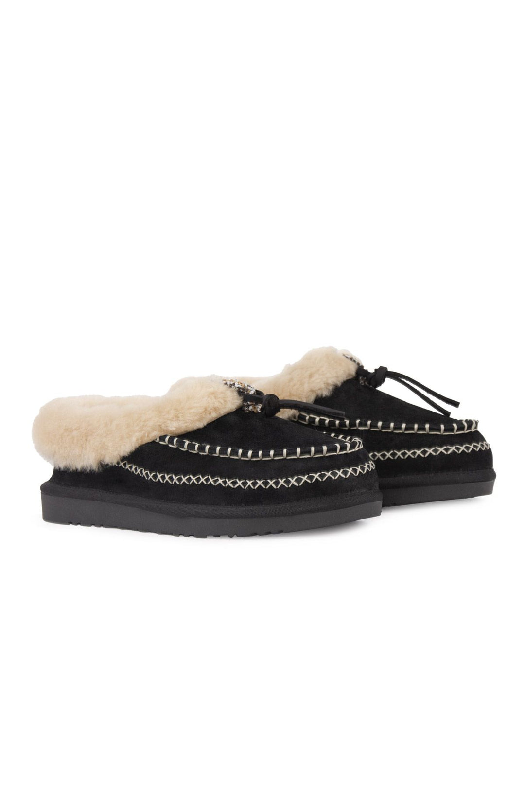 Pegia Women’s Sheepskin Shoes 191159  - Black