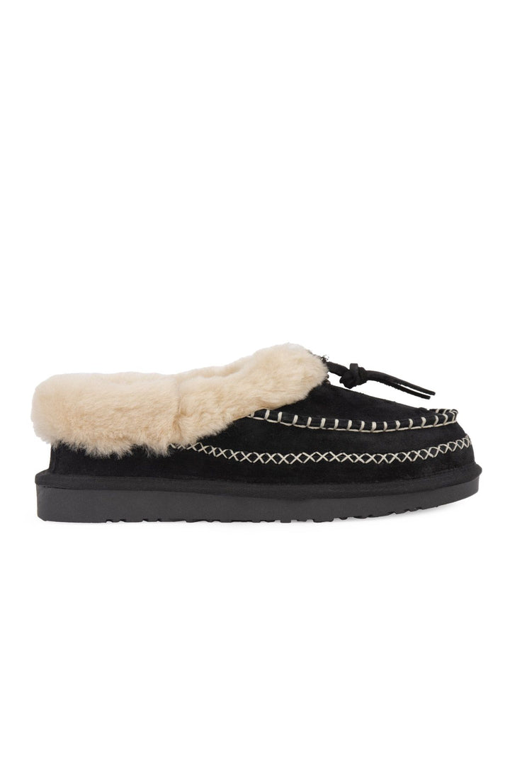 Pegia Women’s Sheepskin Shoes 191159  - Black