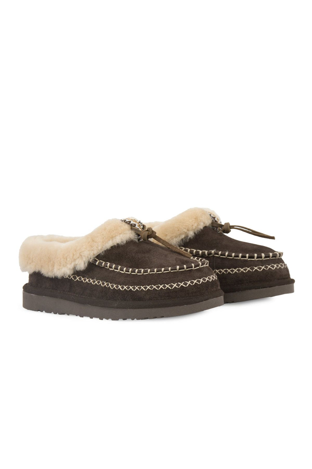 Pegia Women’s Sheepskin Shoes 191159  - Choco