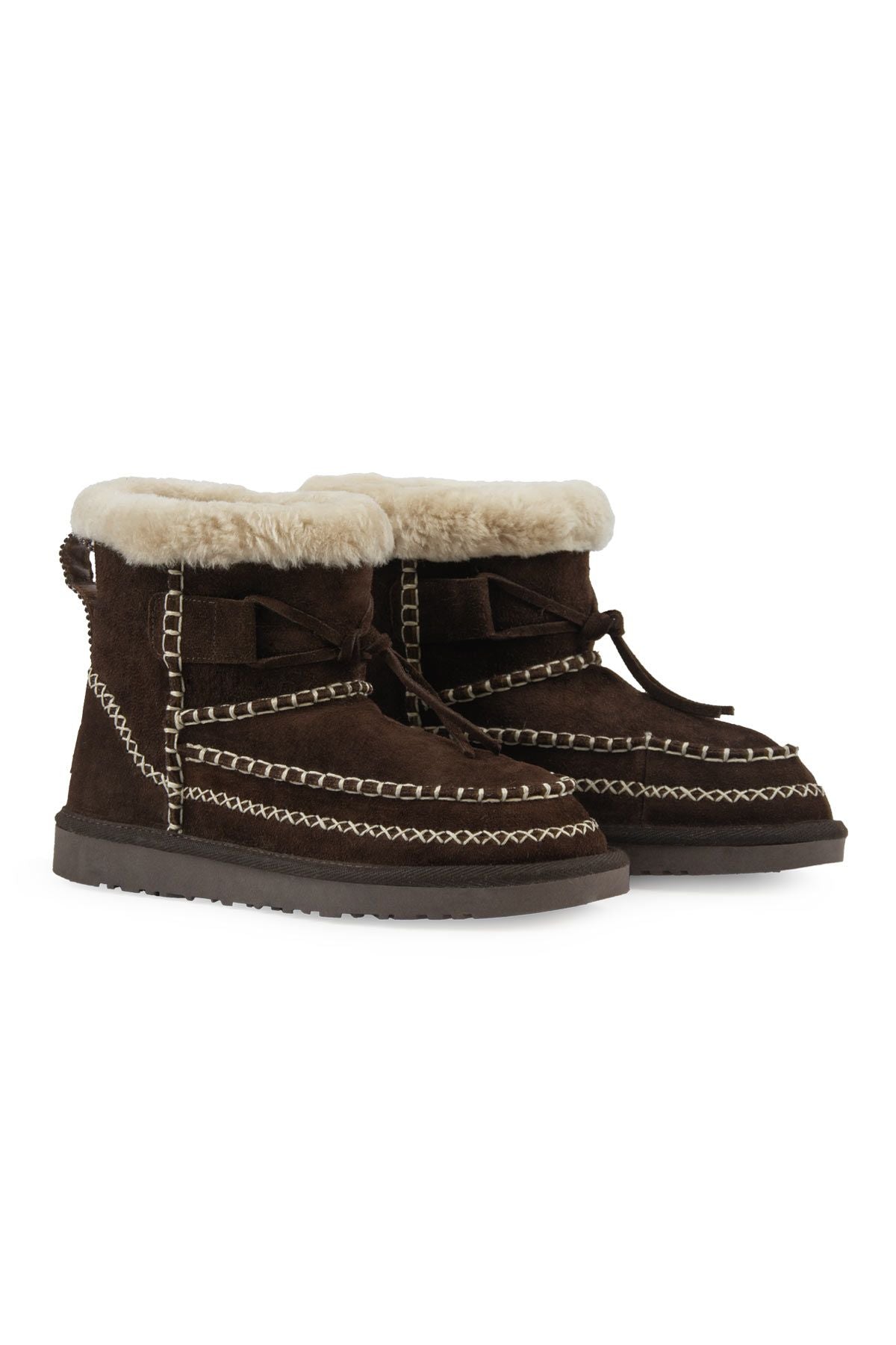 Pegia Women's Sheepskin Boots 191158  - Choco