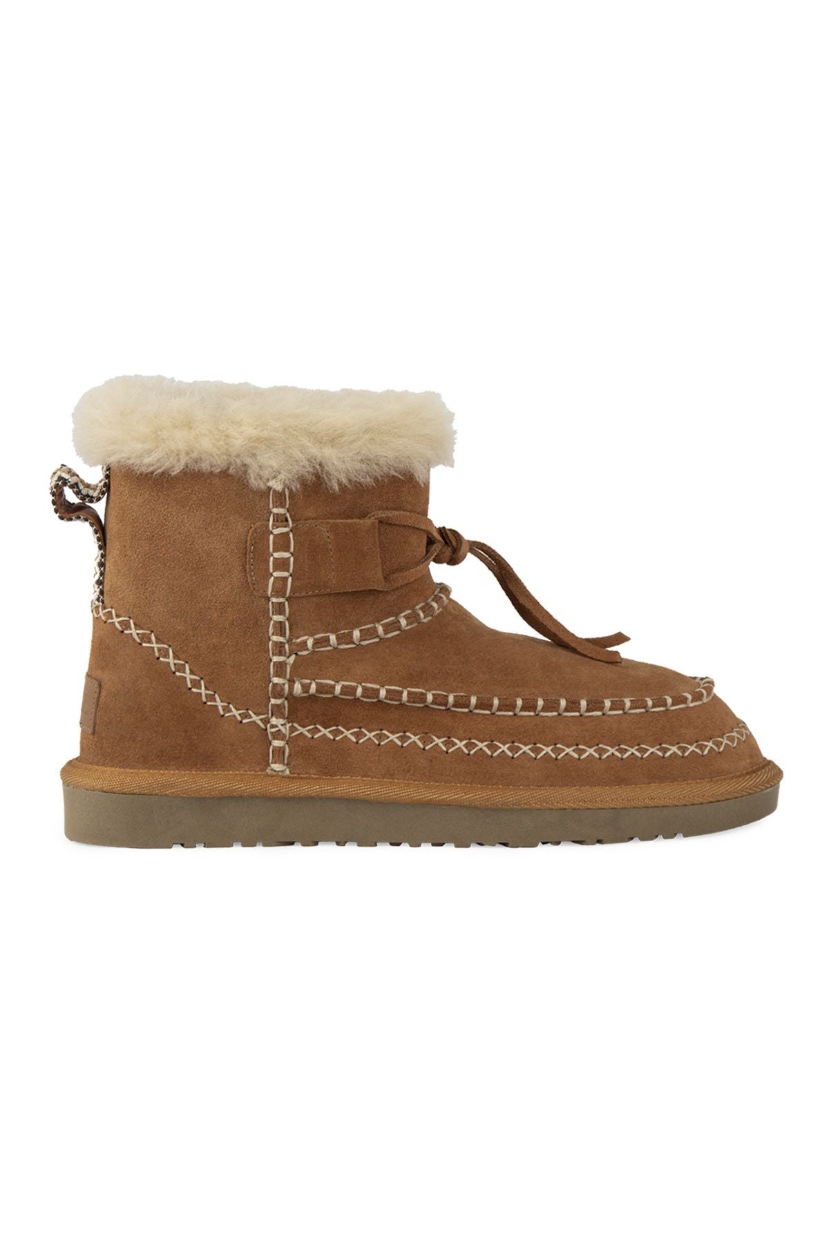 Pegia Women's Sheepskin Boots 191158  - Chestnut