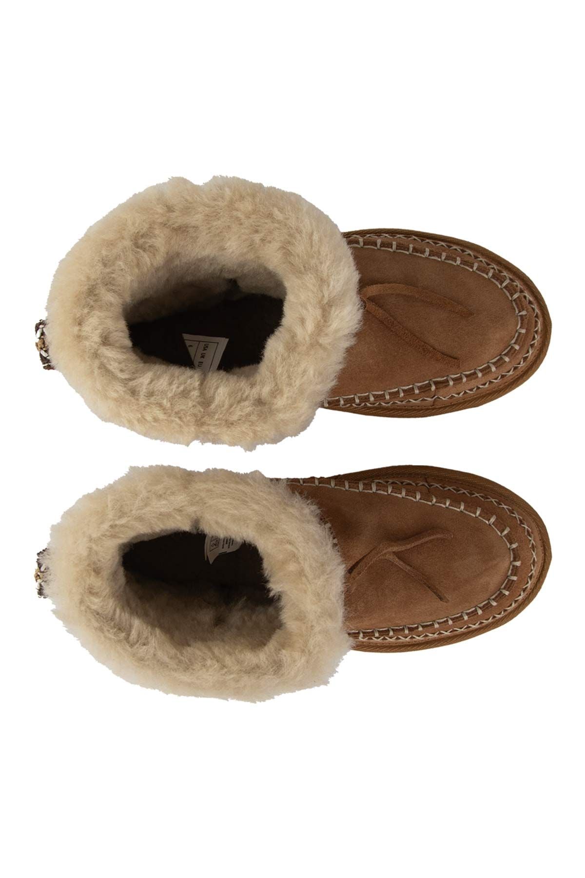 Pegia Women's Sheepskin Boots 191158  - Chestnut