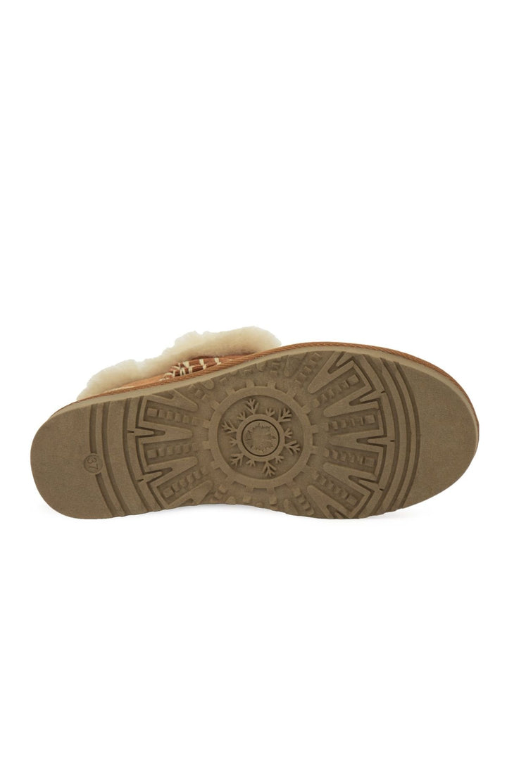 Pegia Women’s Genuine Sheepskin Boots 191160  - Chestnut