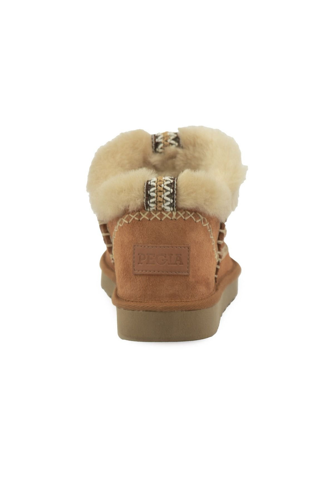 Pegia Women’s Genuine Sheepskin Boots 191160  - Chestnut