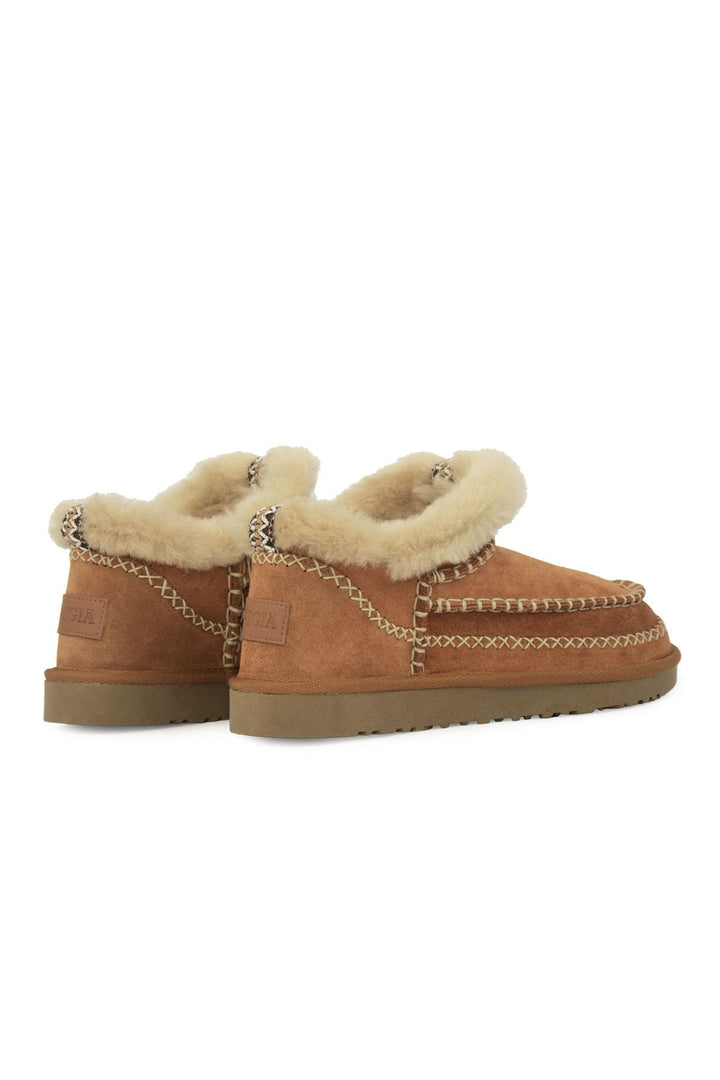 Pegia Women’s Genuine Sheepskin Boots 191160  - Chestnut