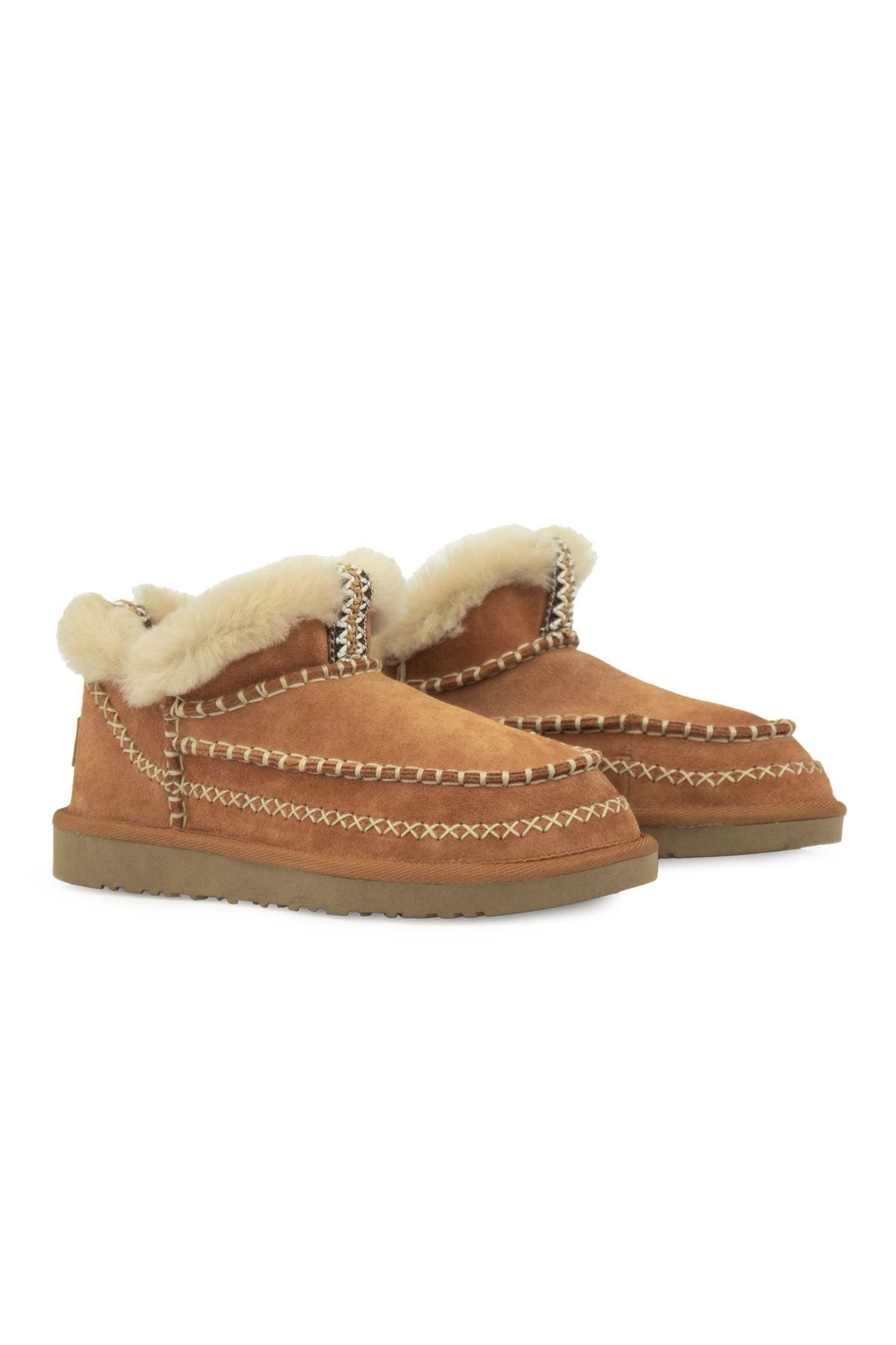 Pegia Women’s Genuine Sheepskin Boots 191160  - Chestnut