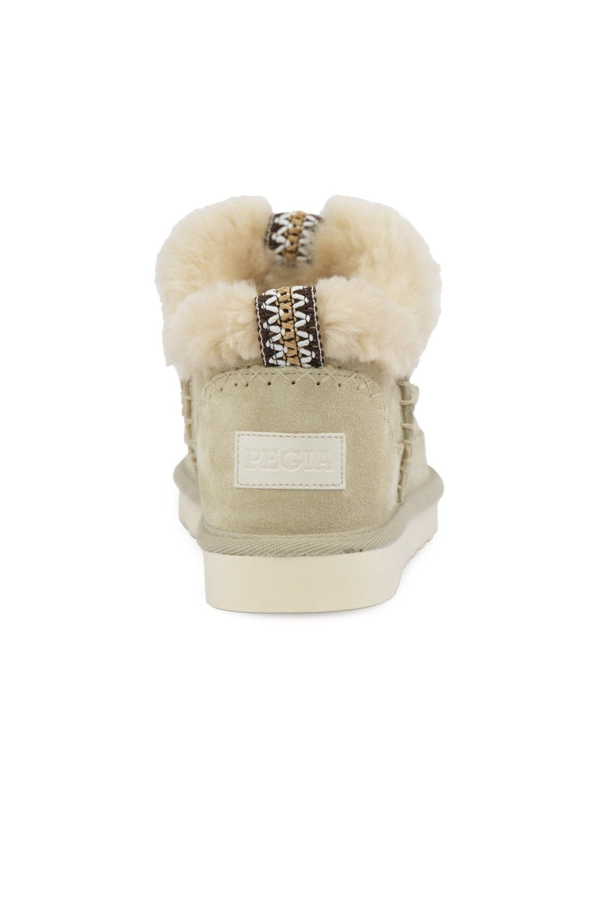Pegia Women’s Genuine Sheepskin Boots 191160  - Beige