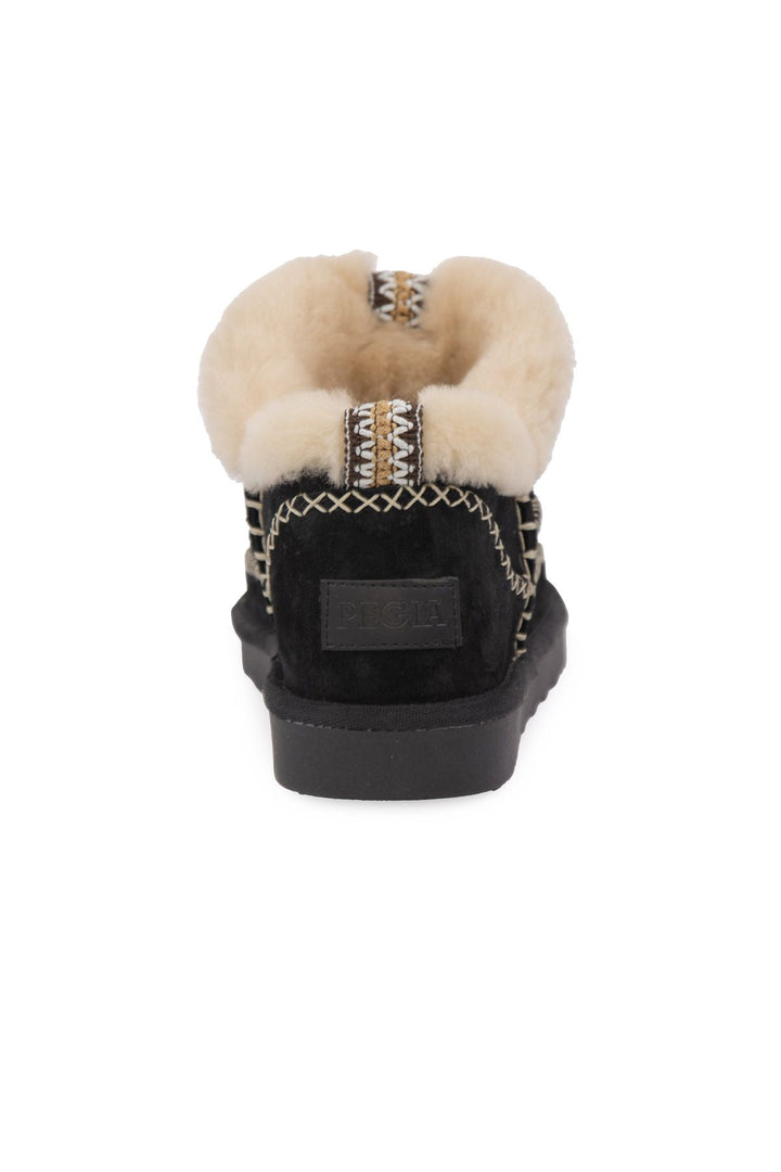 Pegia Women’s Genuine Sheepskin Boots 191160  - Black