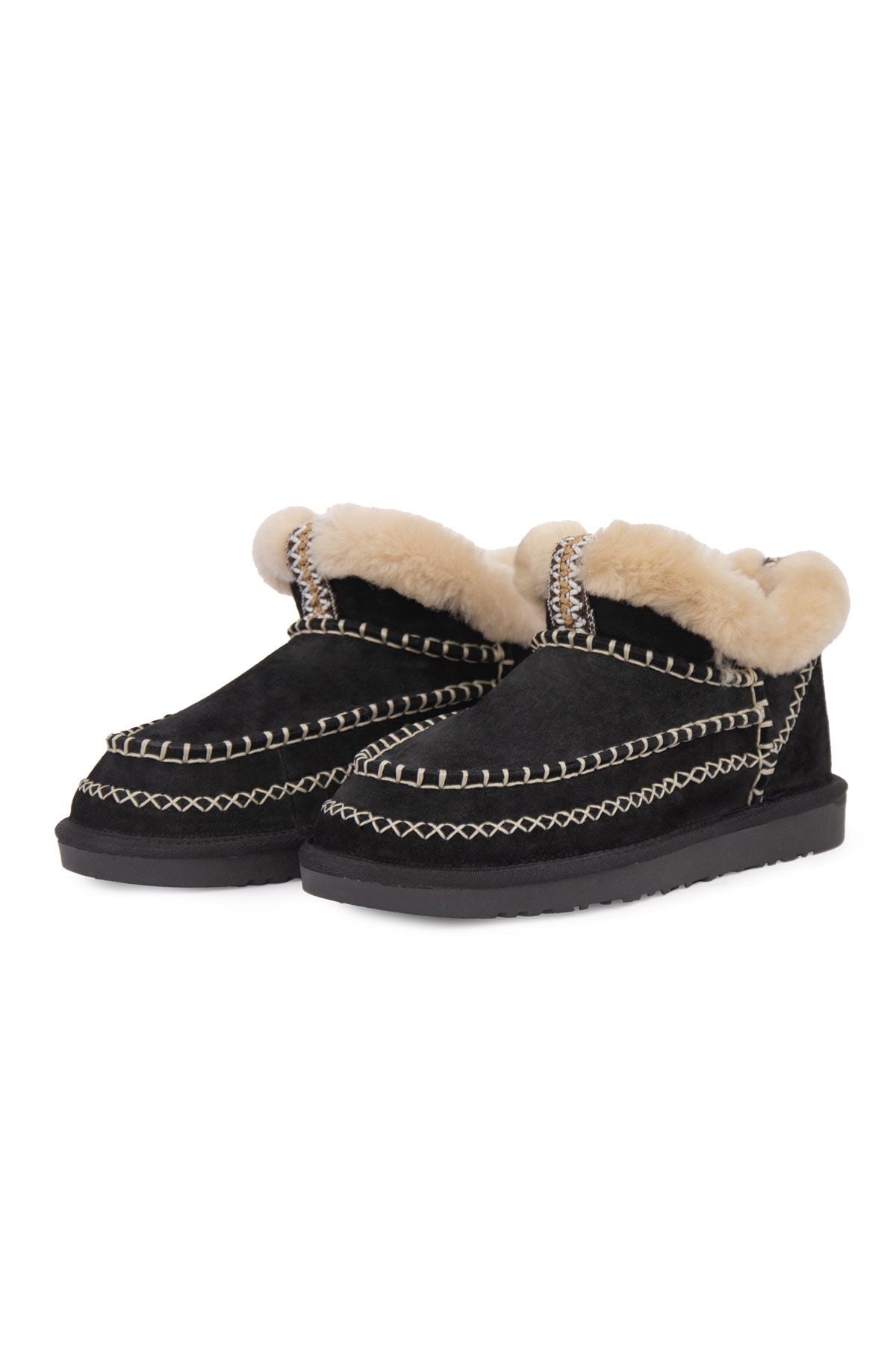 Pegia Women’s Genuine Sheepskin Boots 191160  - Black