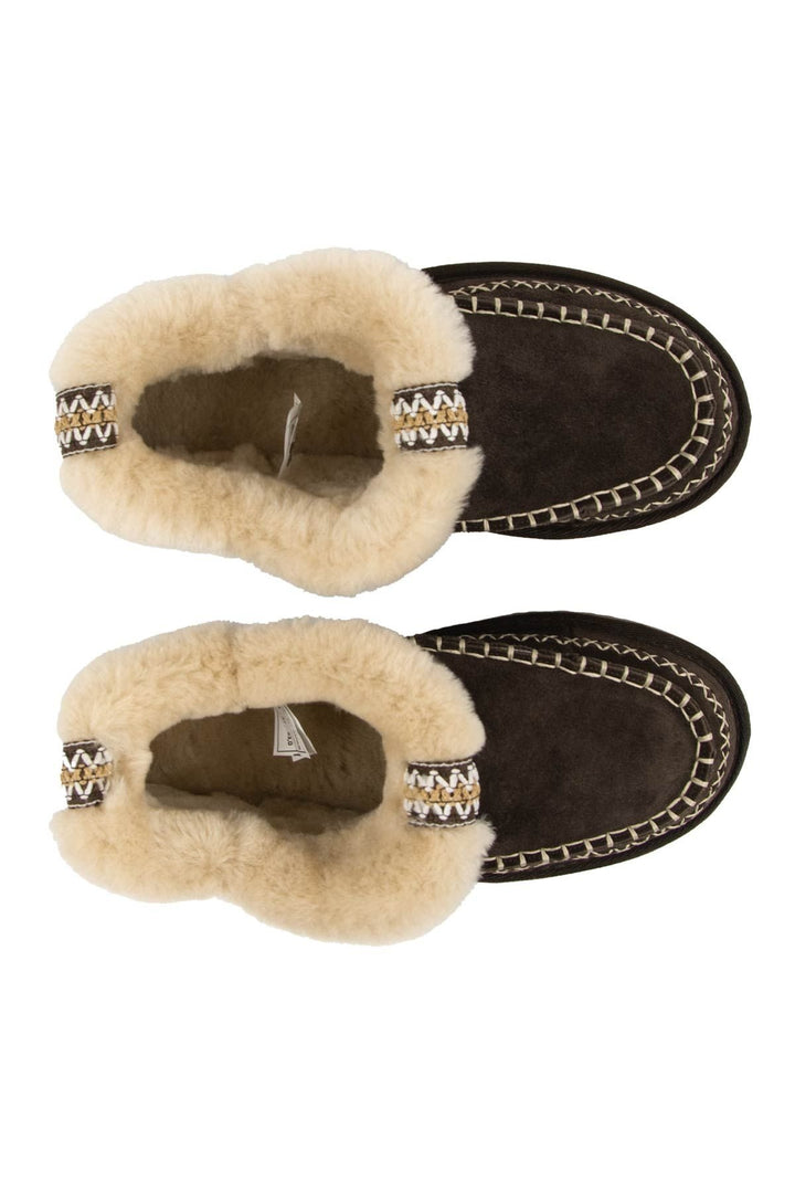 Pegia Women’s Genuine Sheepskin Boots 191160  - Choco