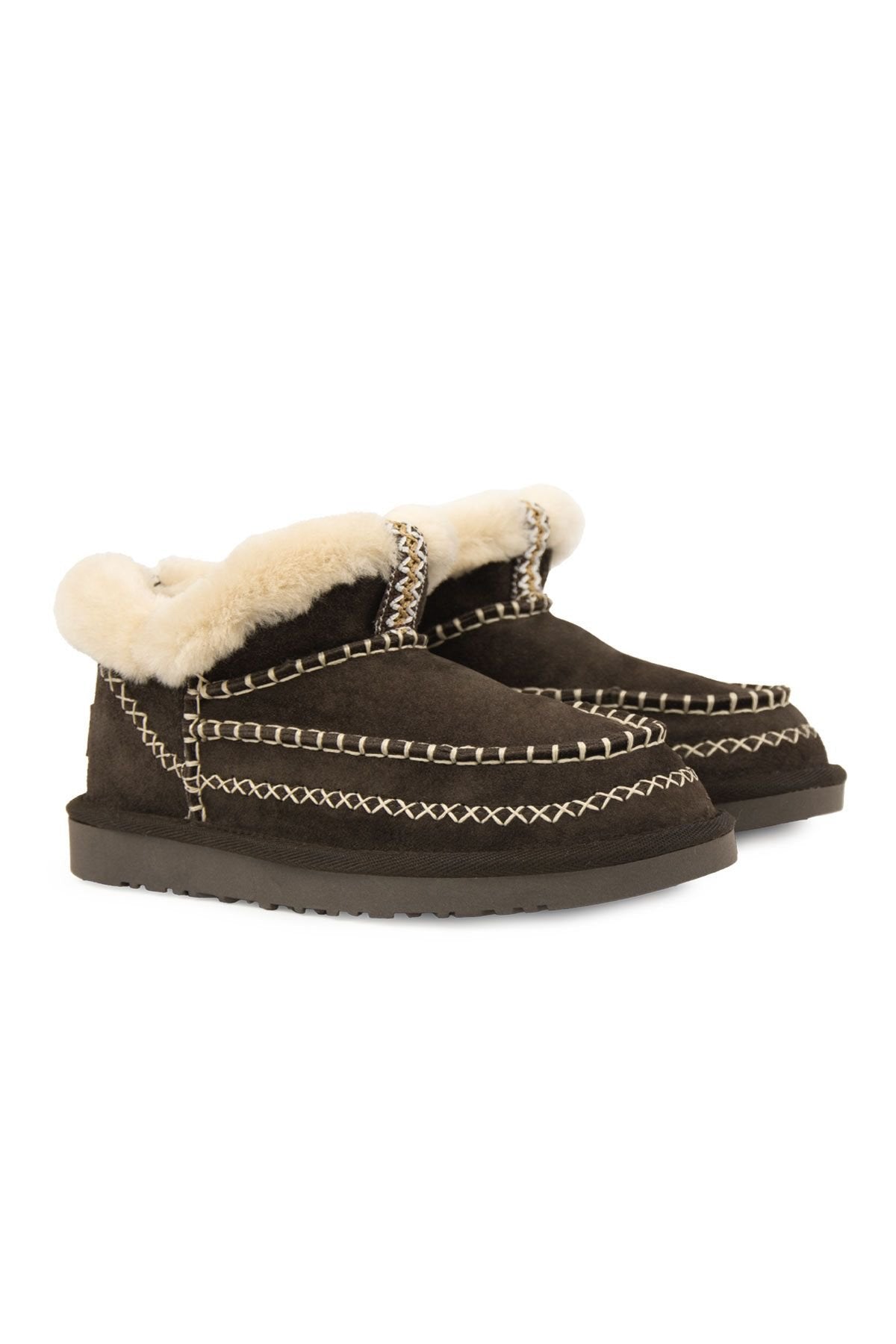 Pegia Women’s Genuine Sheepskin Boots 191160  - Choco