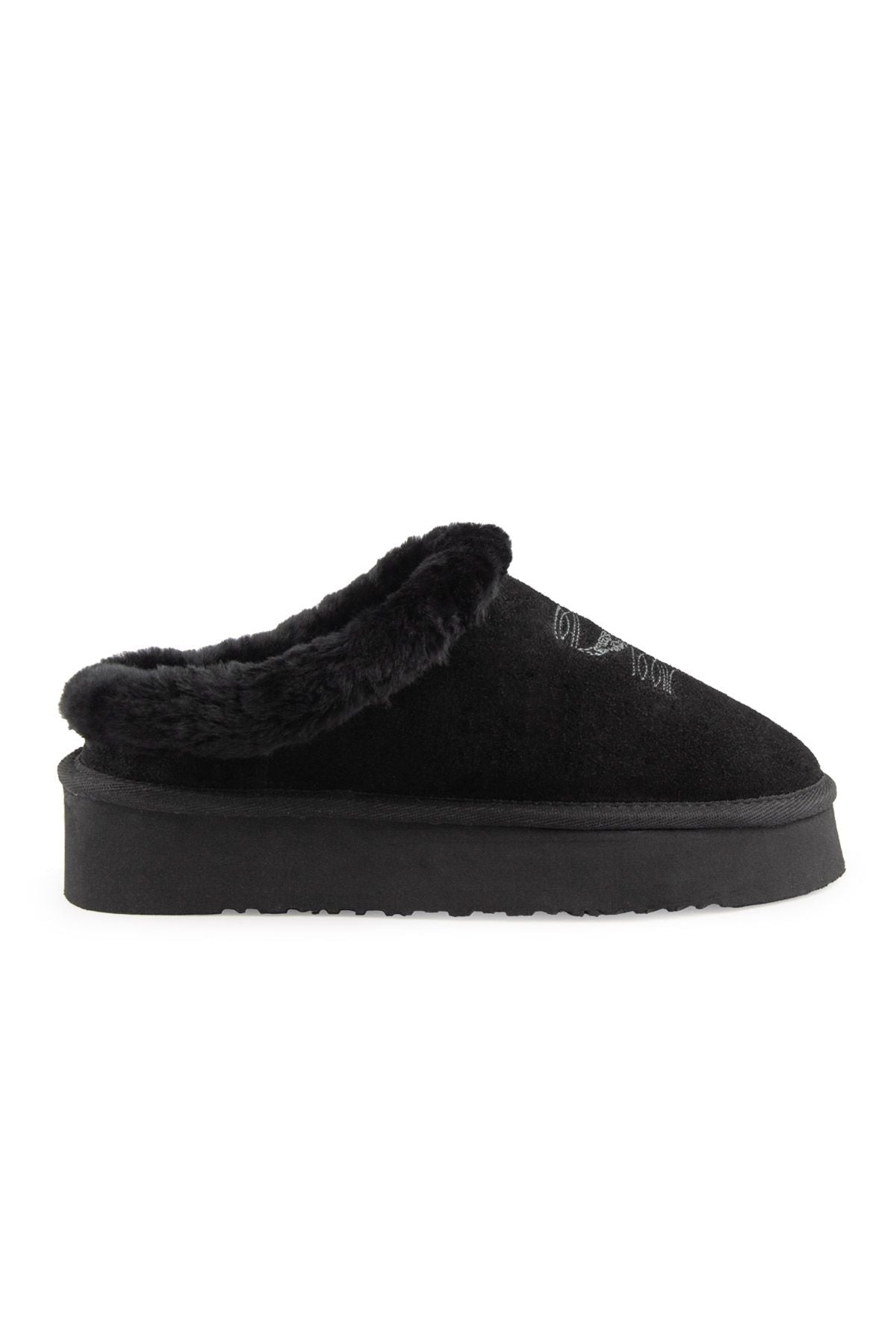 Pegia Women’s Sheepskin Slippers 191157  - Black