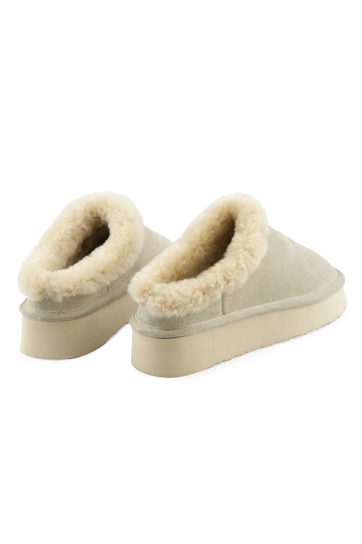 Pegia Women’s Sheepskin Slippers 191157  - Beige
