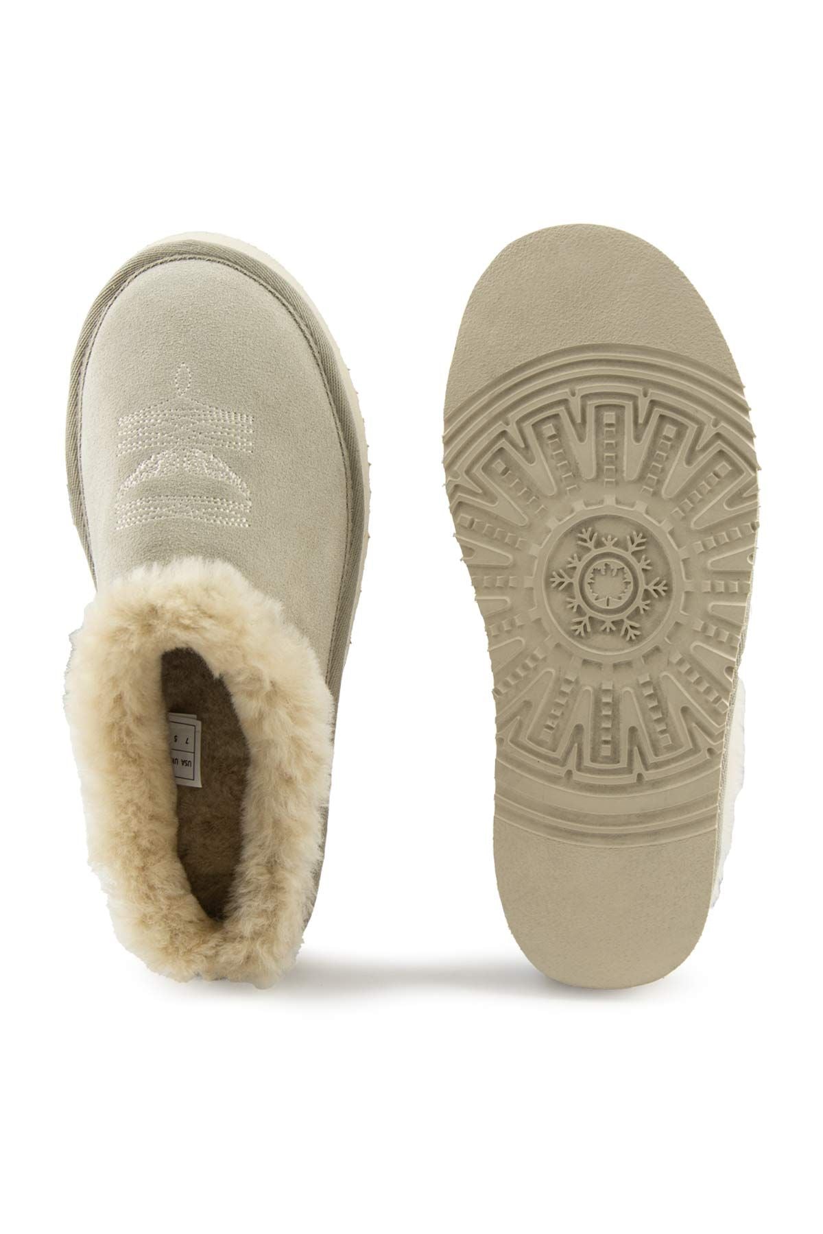 Pegia Women’s Sheepskin Slippers 191157  - Beige