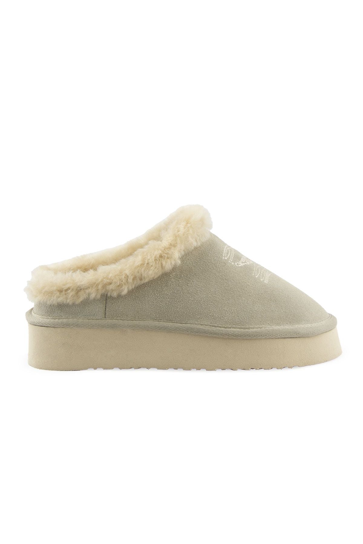 Pegia Women’s Sheepskin Slippers 191157  - Beige