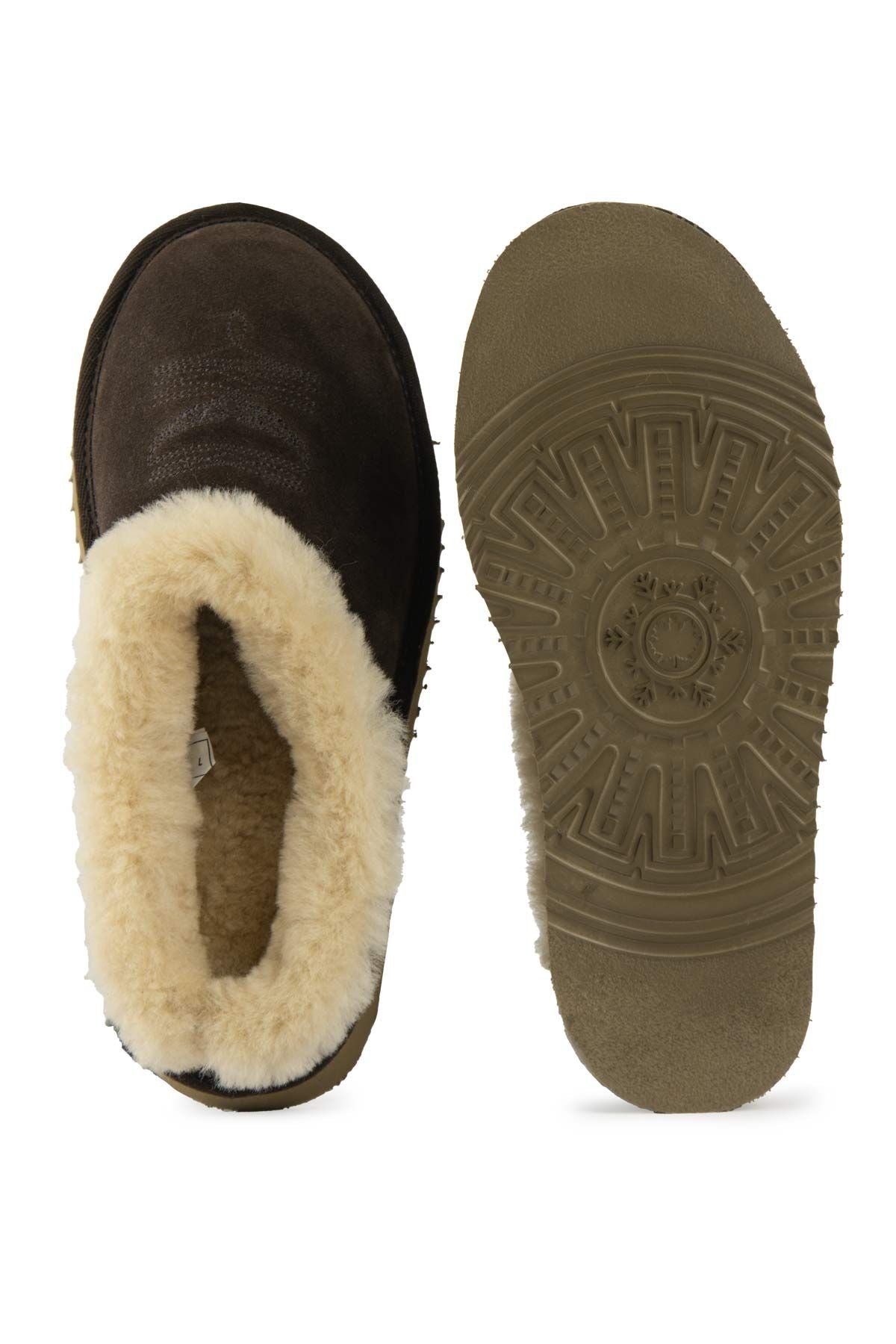 Pegia Women’s Sheepskin Slippers 191157  - Choco
