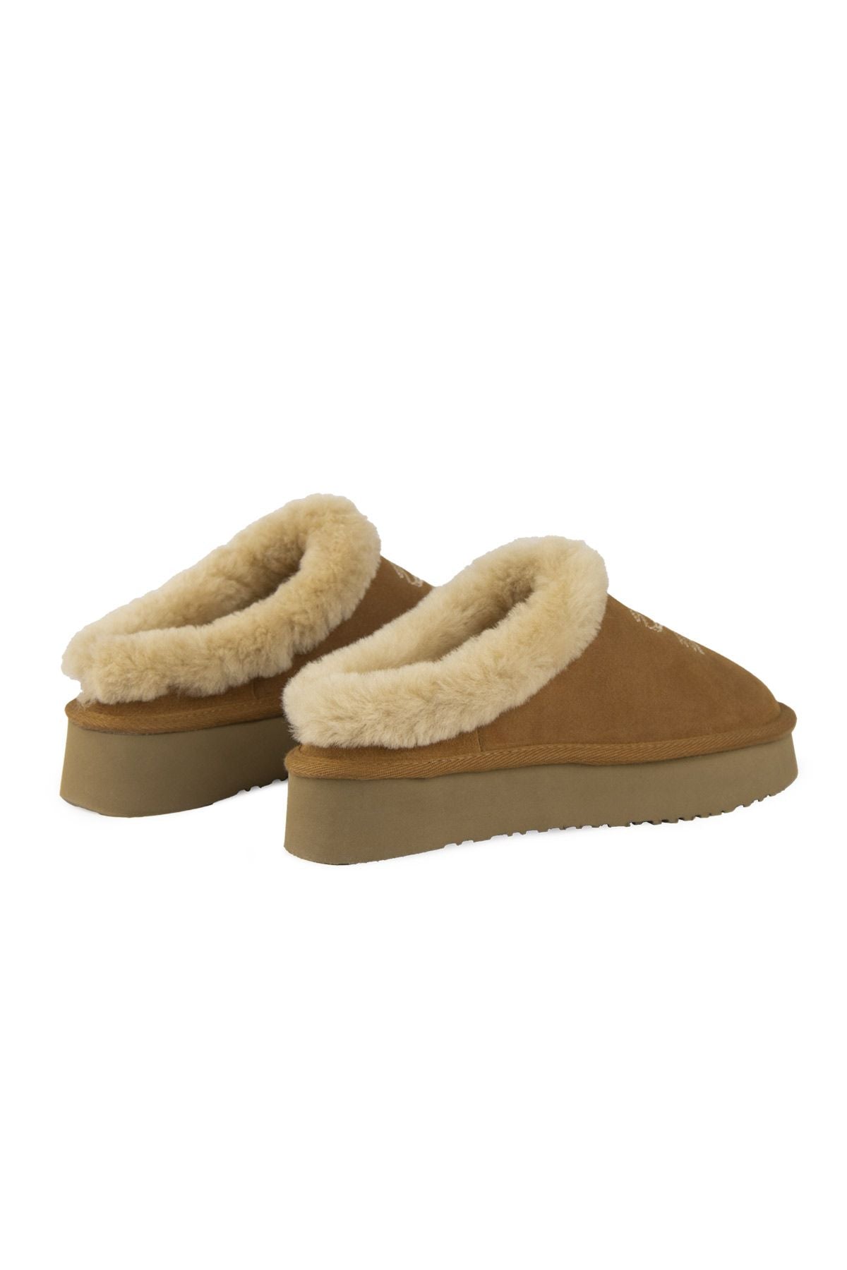Pegia Women’s Sheepskin Slippers 191157  - Chestnut