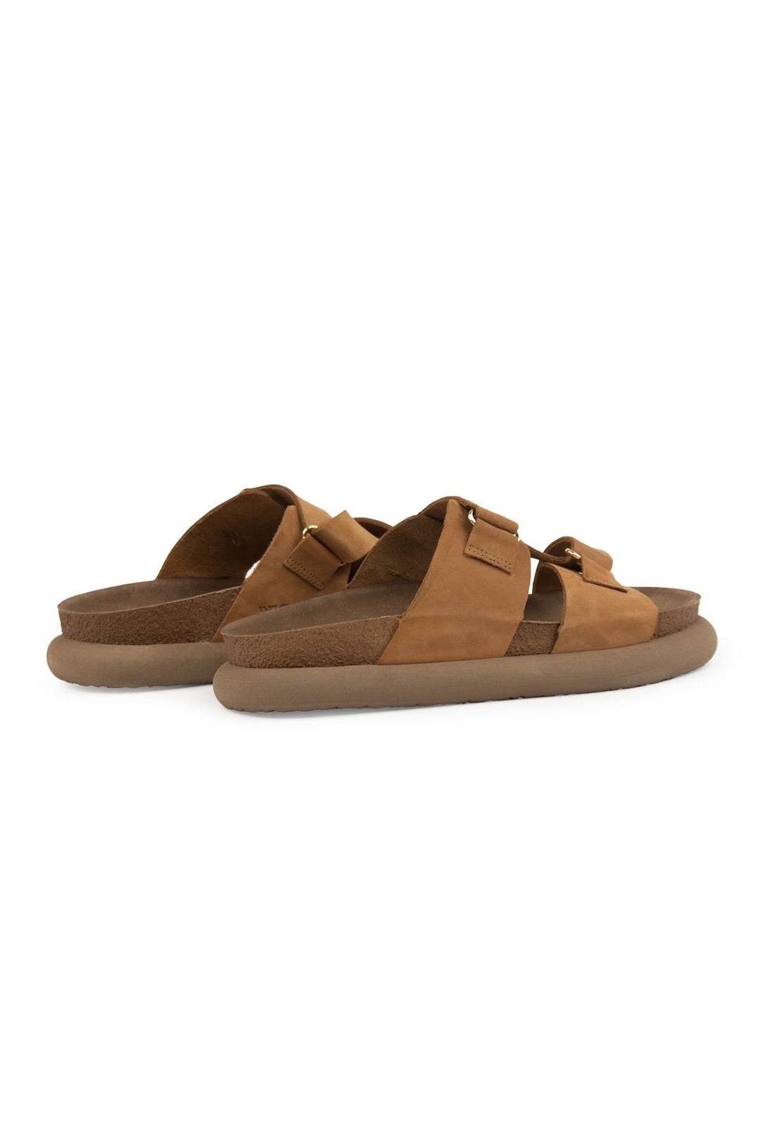 Pegia Women's Genuine Nubuck Slippers 215544  - Chestnut