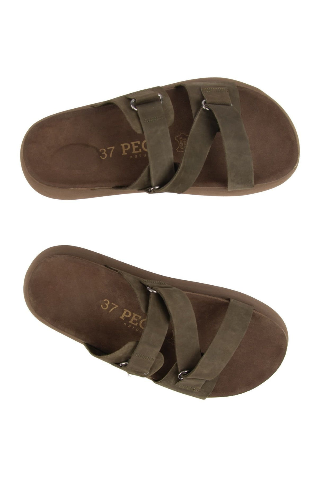 Pegia Women's Genuine Nubuck Slippers 215544  - Khaki