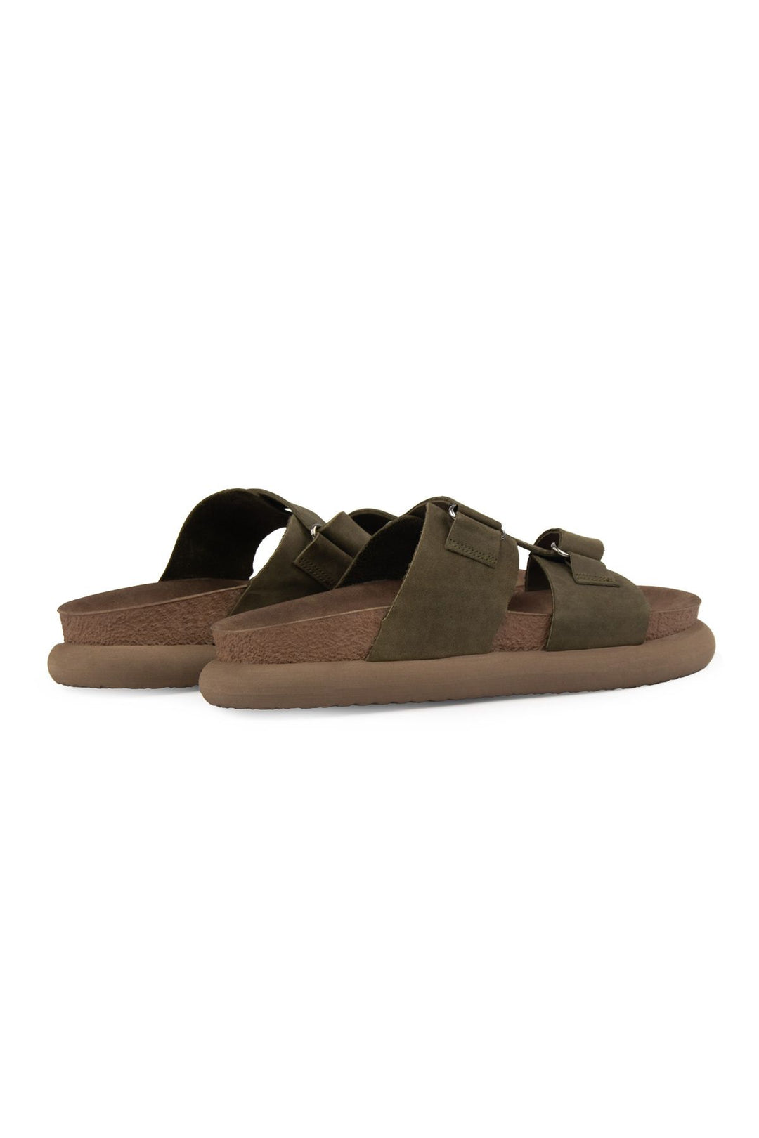 Pegia Women's Genuine Nubuck Slippers 215544  - Khaki