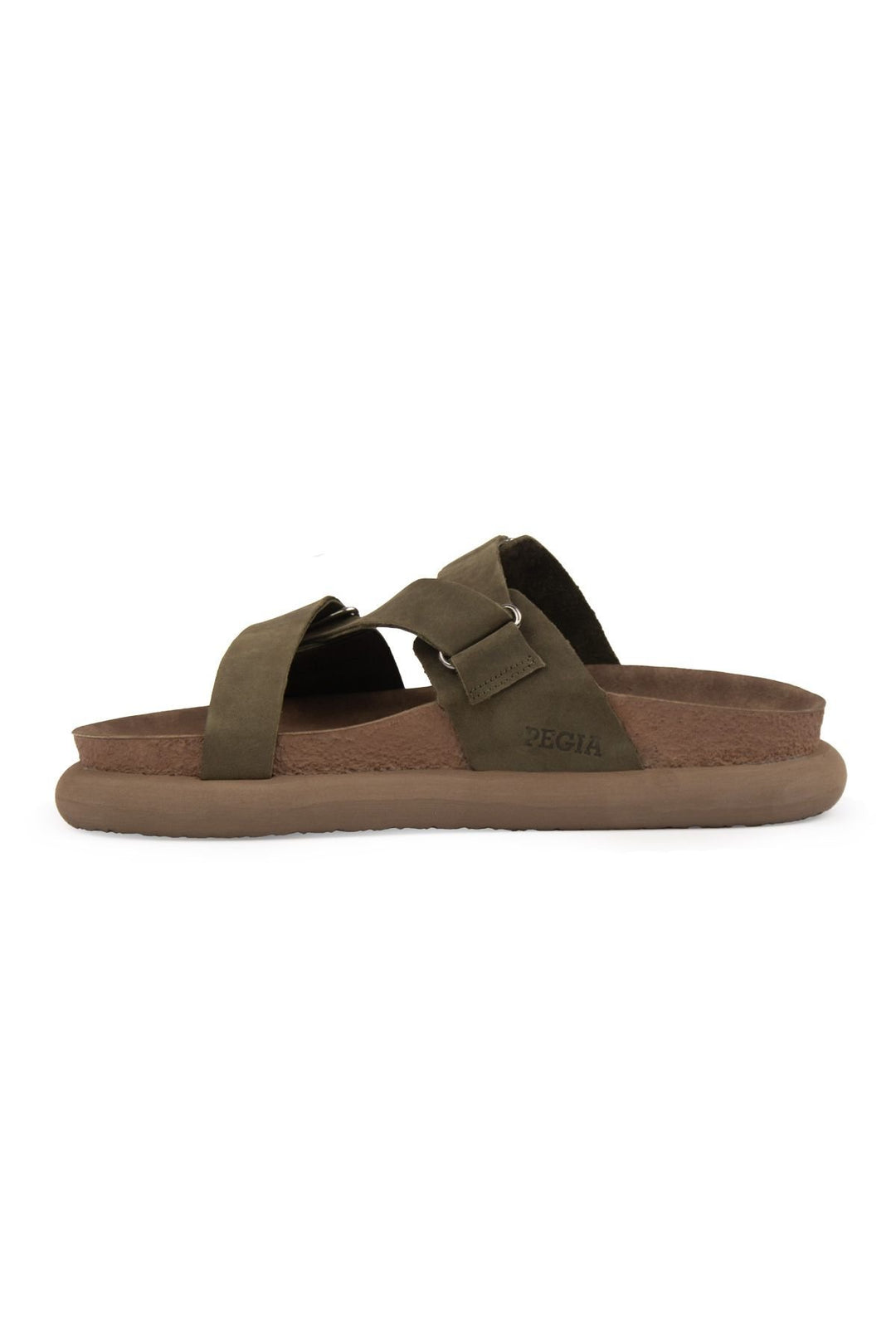 Pegia Women's Genuine Nubuck Slippers 215544  - Khaki