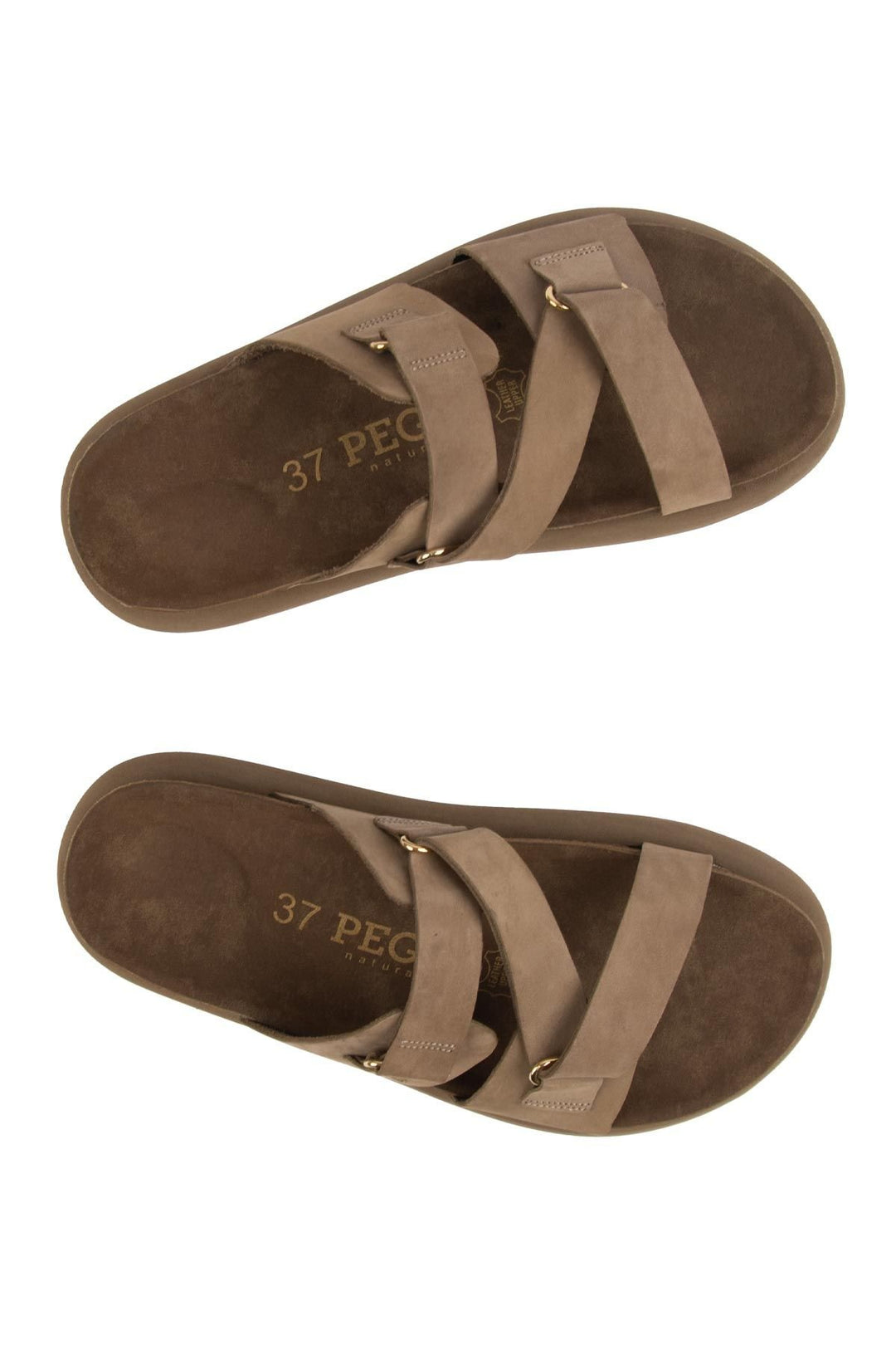 Pegia Women's Genuine Nubuck Slippers 215544  - Latte