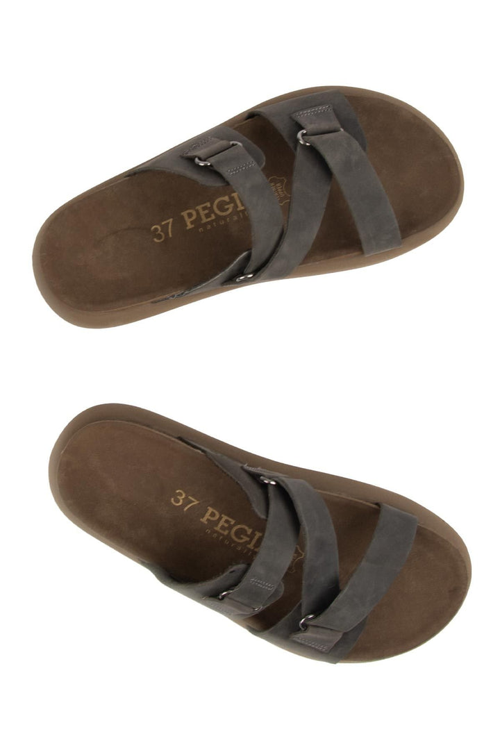 Pegia Women's Genuine Nubuck Slippers 215544  - Anthracite