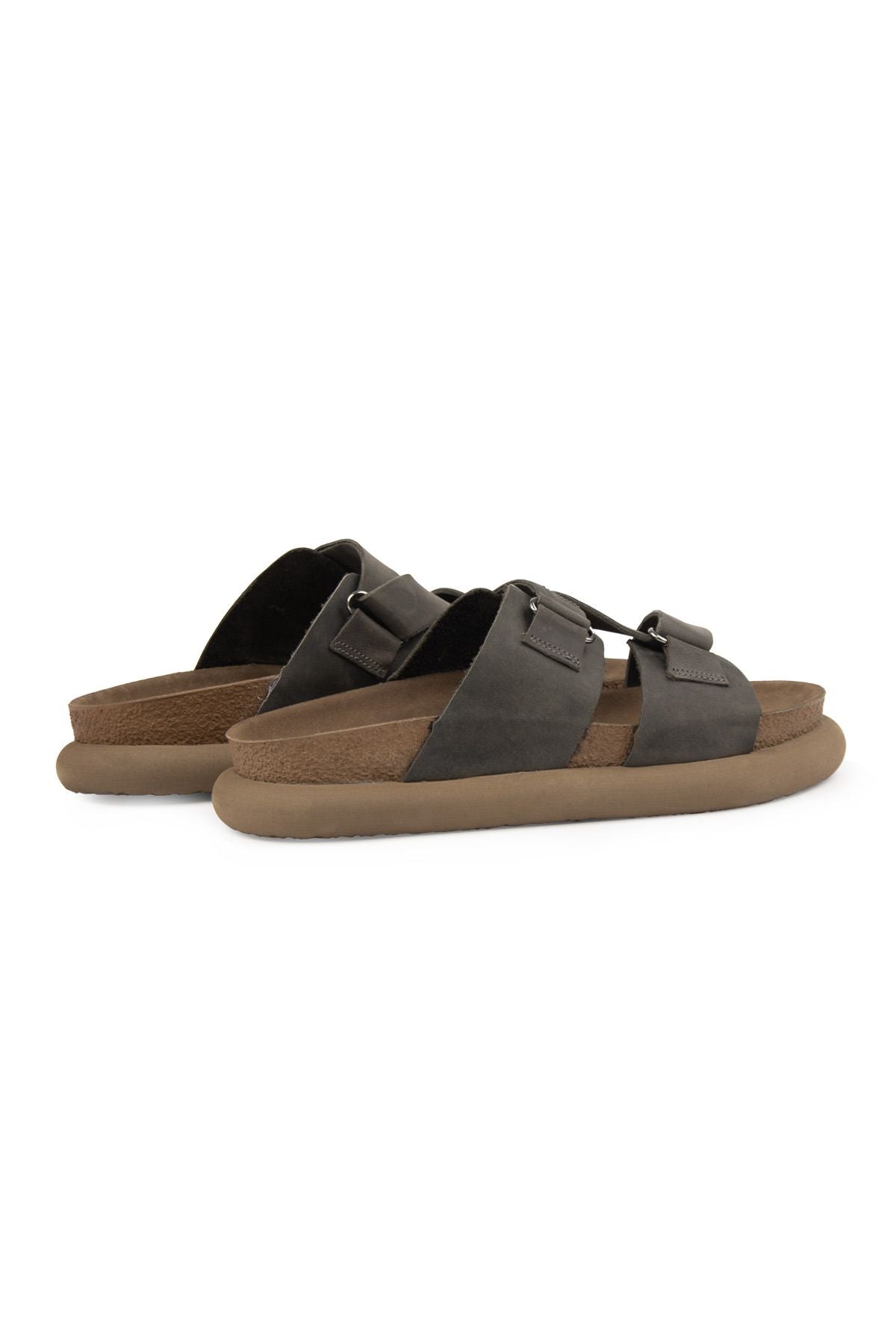 Pegia Women's Genuine Nubuck Slippers 215544  - Anthracite