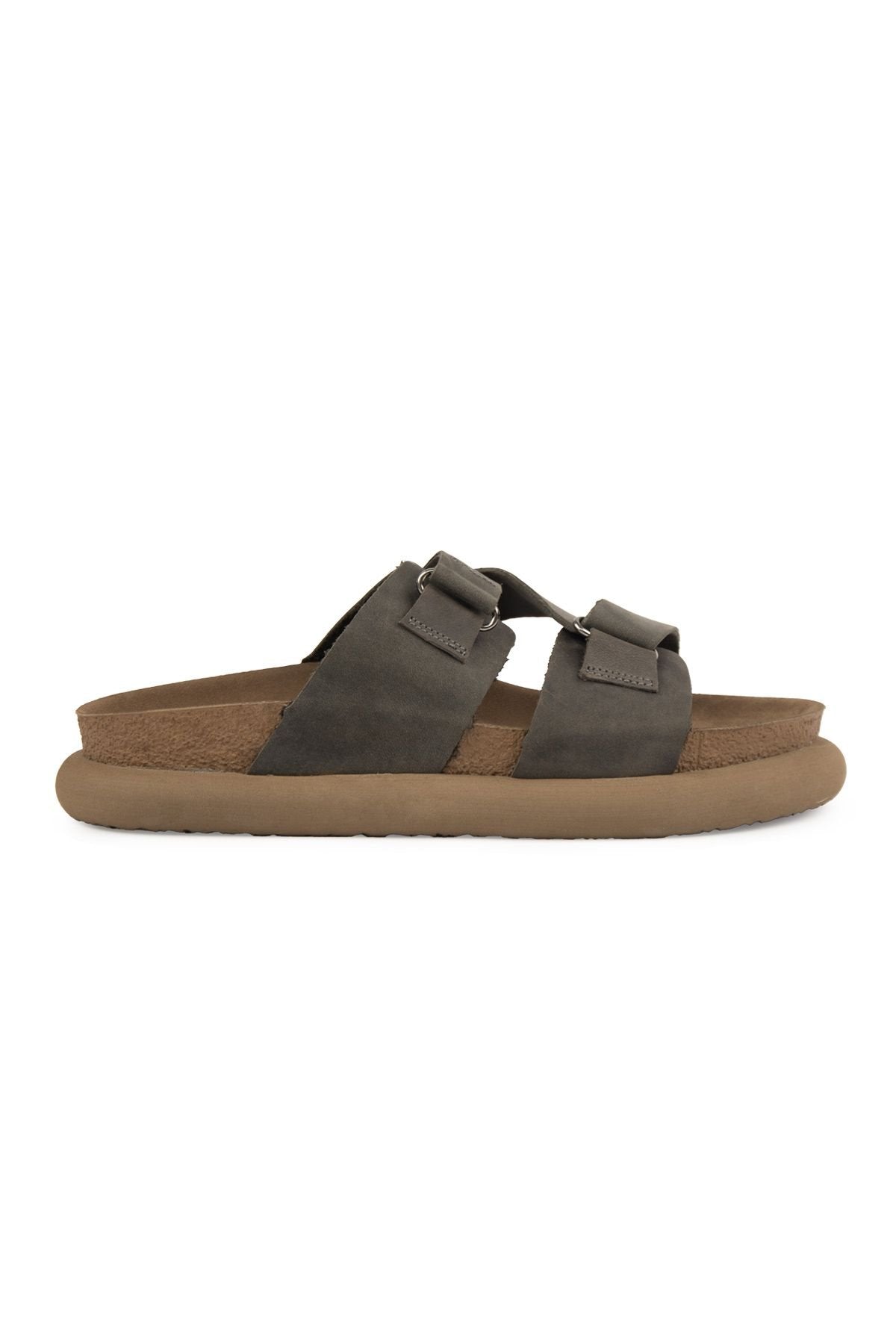 Pegia Women's Genuine Nubuck Slippers 215544  - Anthracite