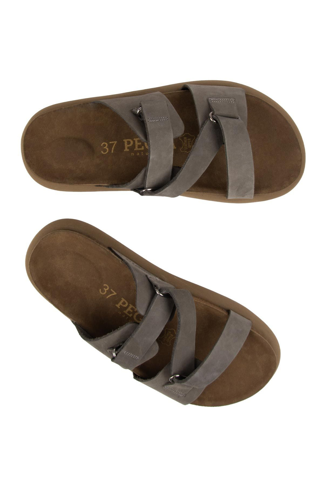 Pegia Women's Genuine Nubuck Slippers 215544  - Grey