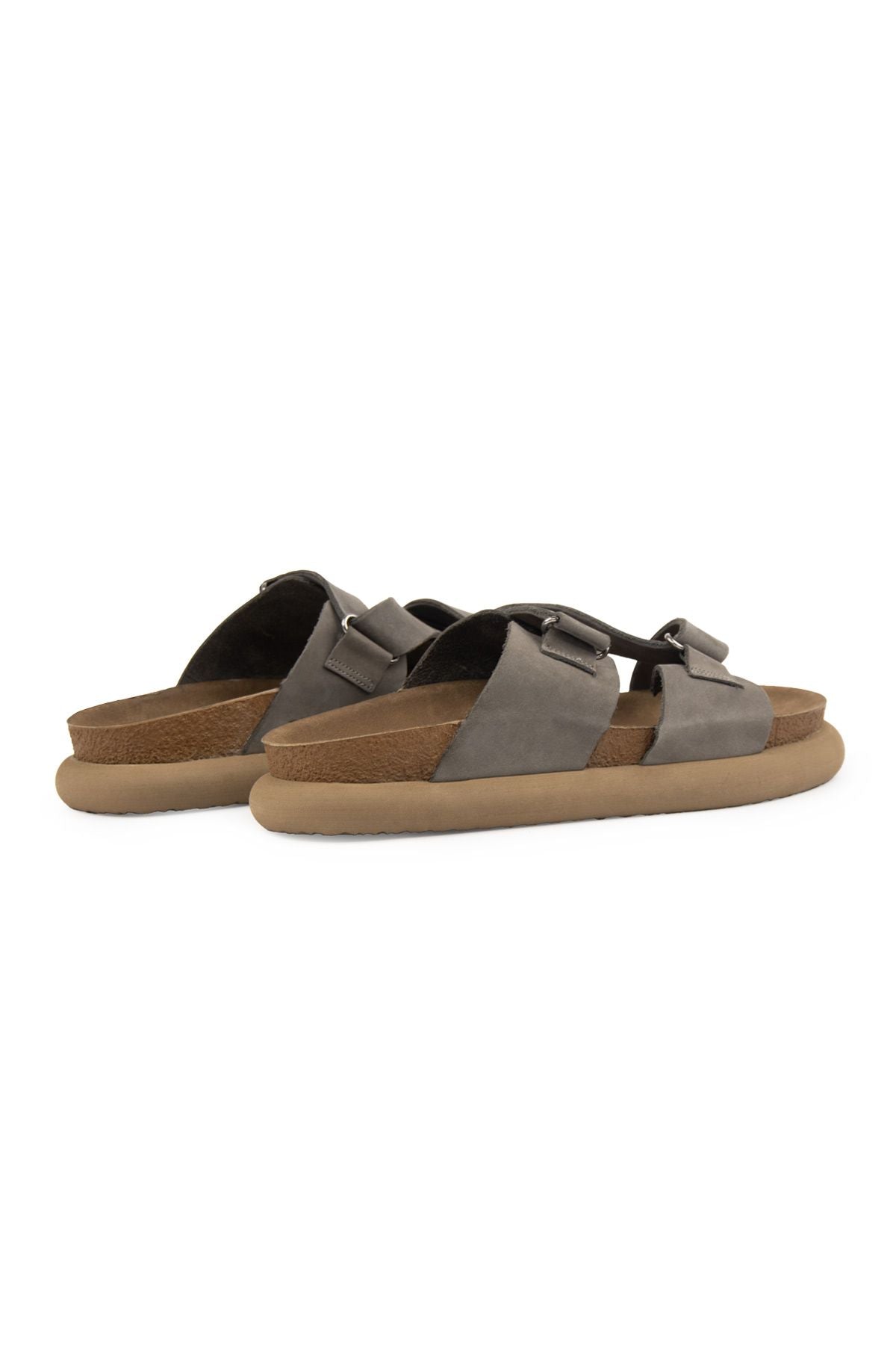 Pegia Women's Genuine Nubuck Slippers 215544  - Grey