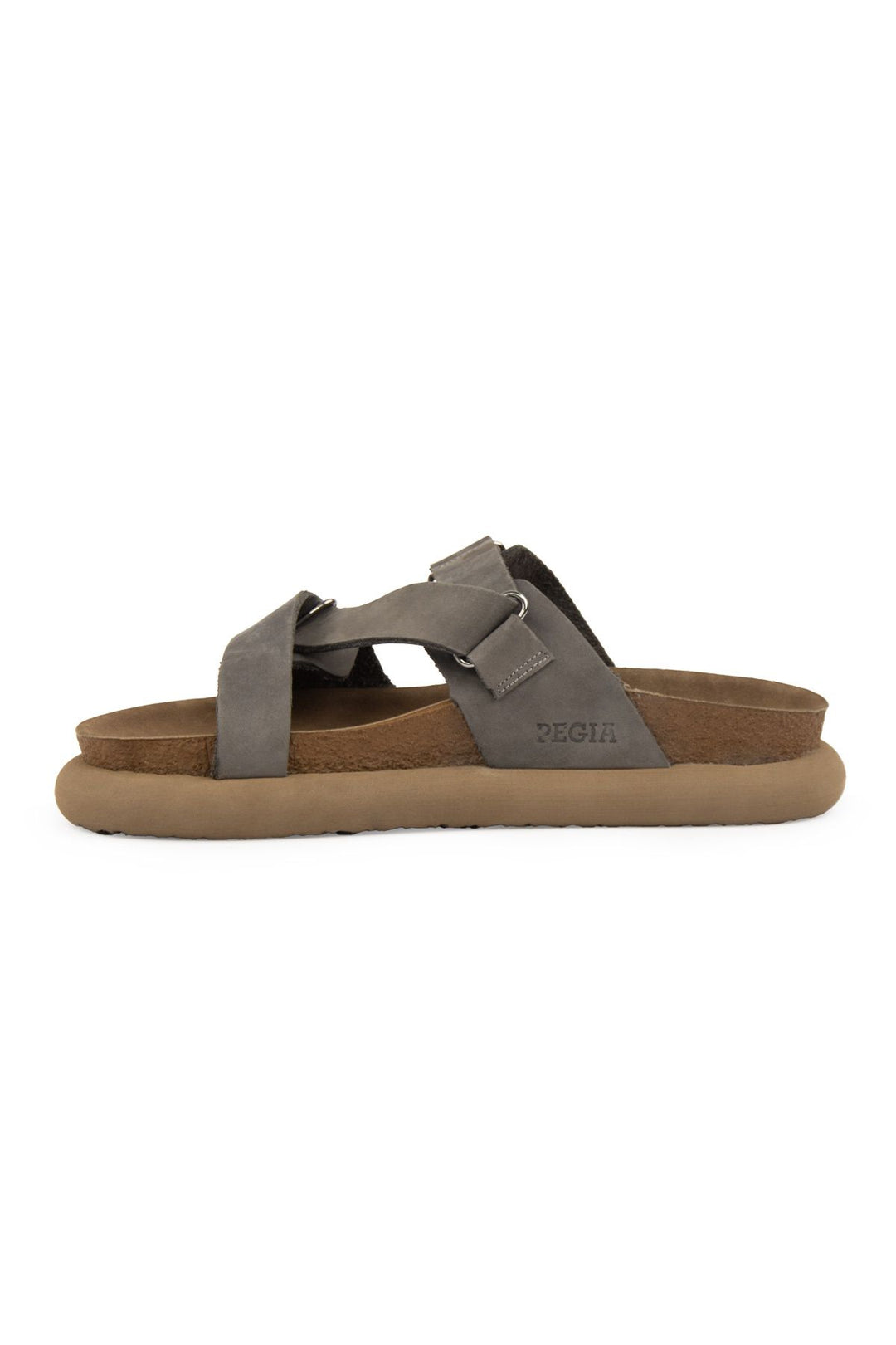 Pegia Women's Genuine Nubuck Slippers 215544  - Grey