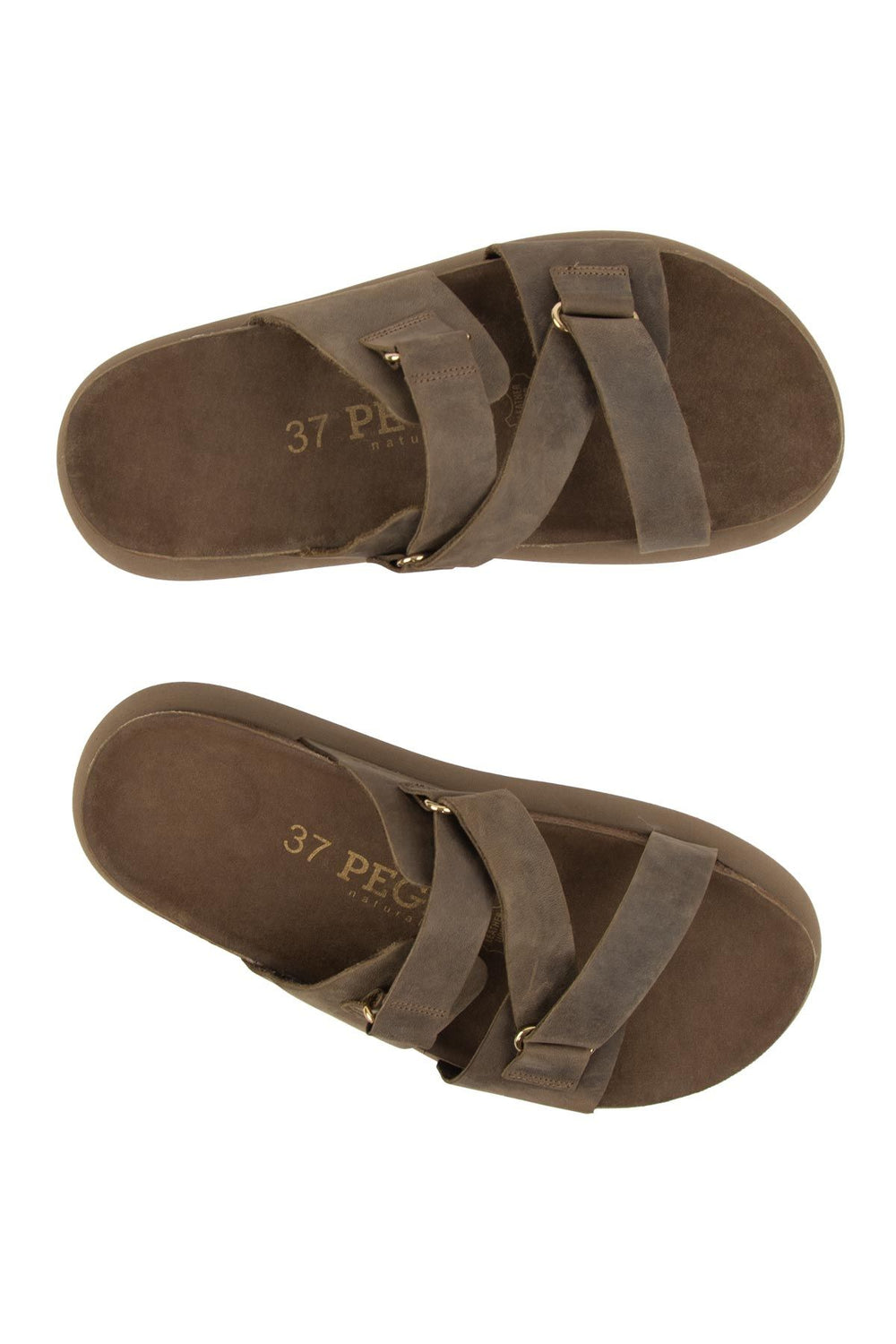 Pegia Women's Genuine Nubuck Slippers 215544  - Stone