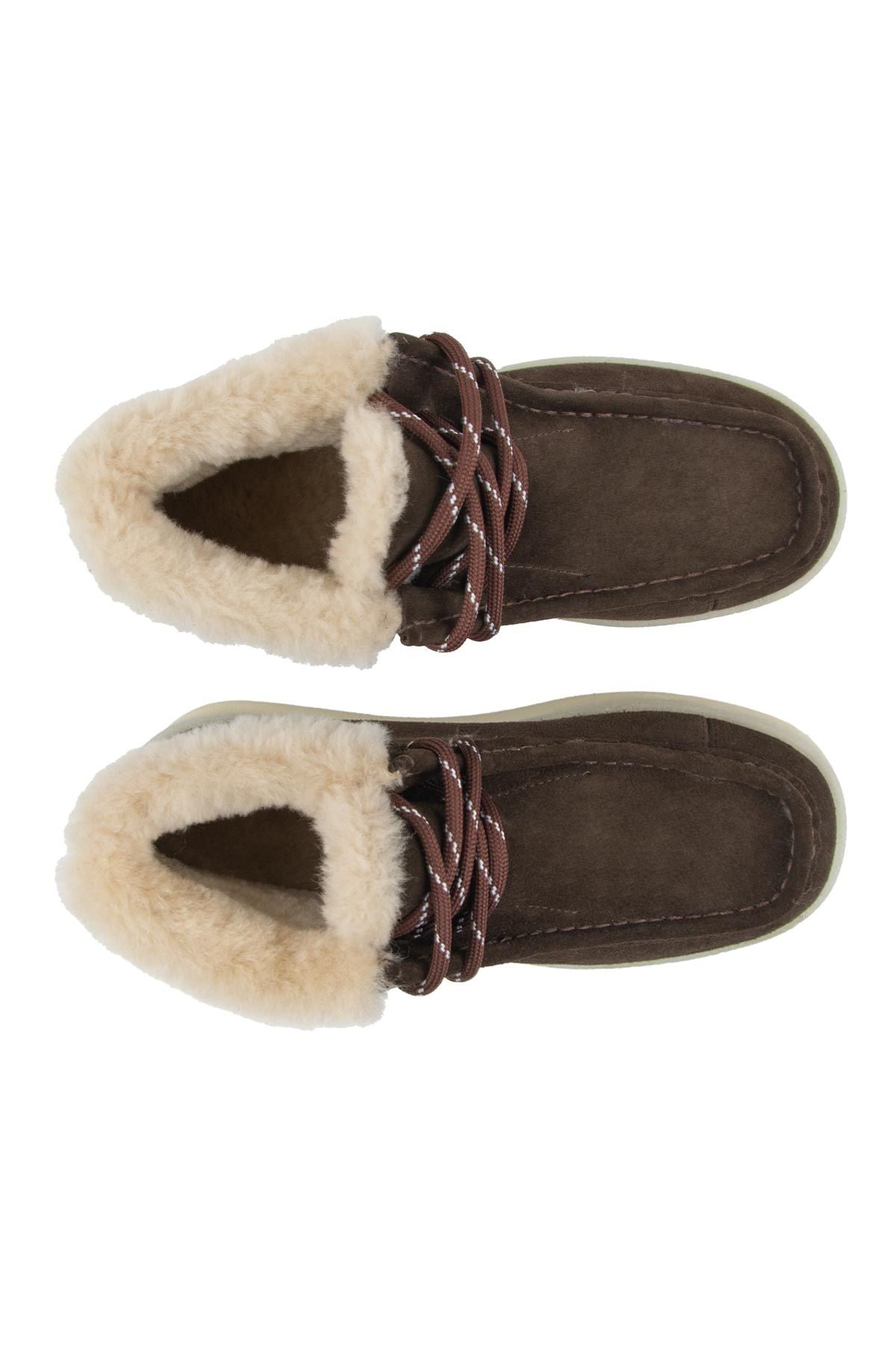 Pegia Women’s Genuine Suede Boots 191357  - Choco