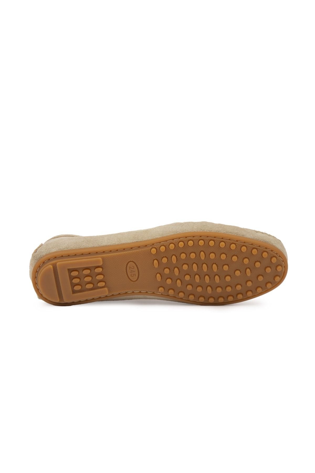 Pegia Women's Genuine Suede Loafers 700916  - Beige