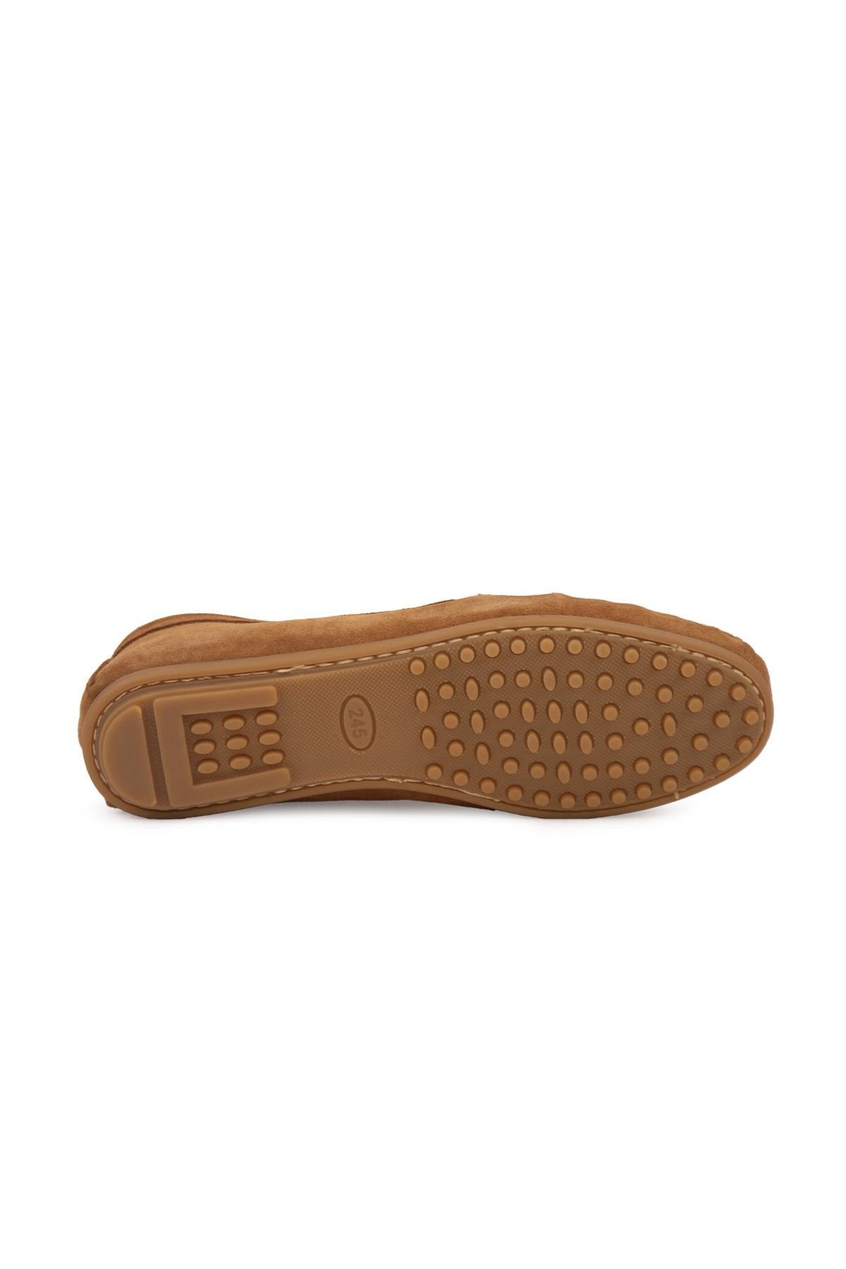 Pegia Women's Genuine Suede Loafers 700916  - Chestnut