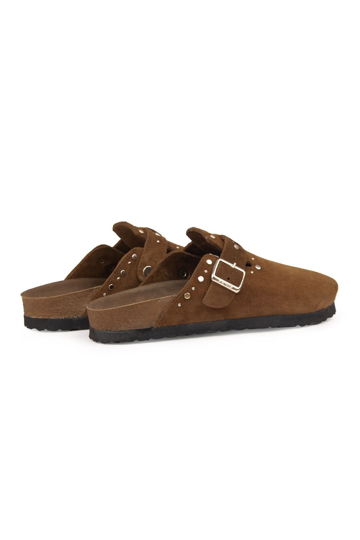 Pegia Women's Genuine Suede Clogs 215542  - Choco