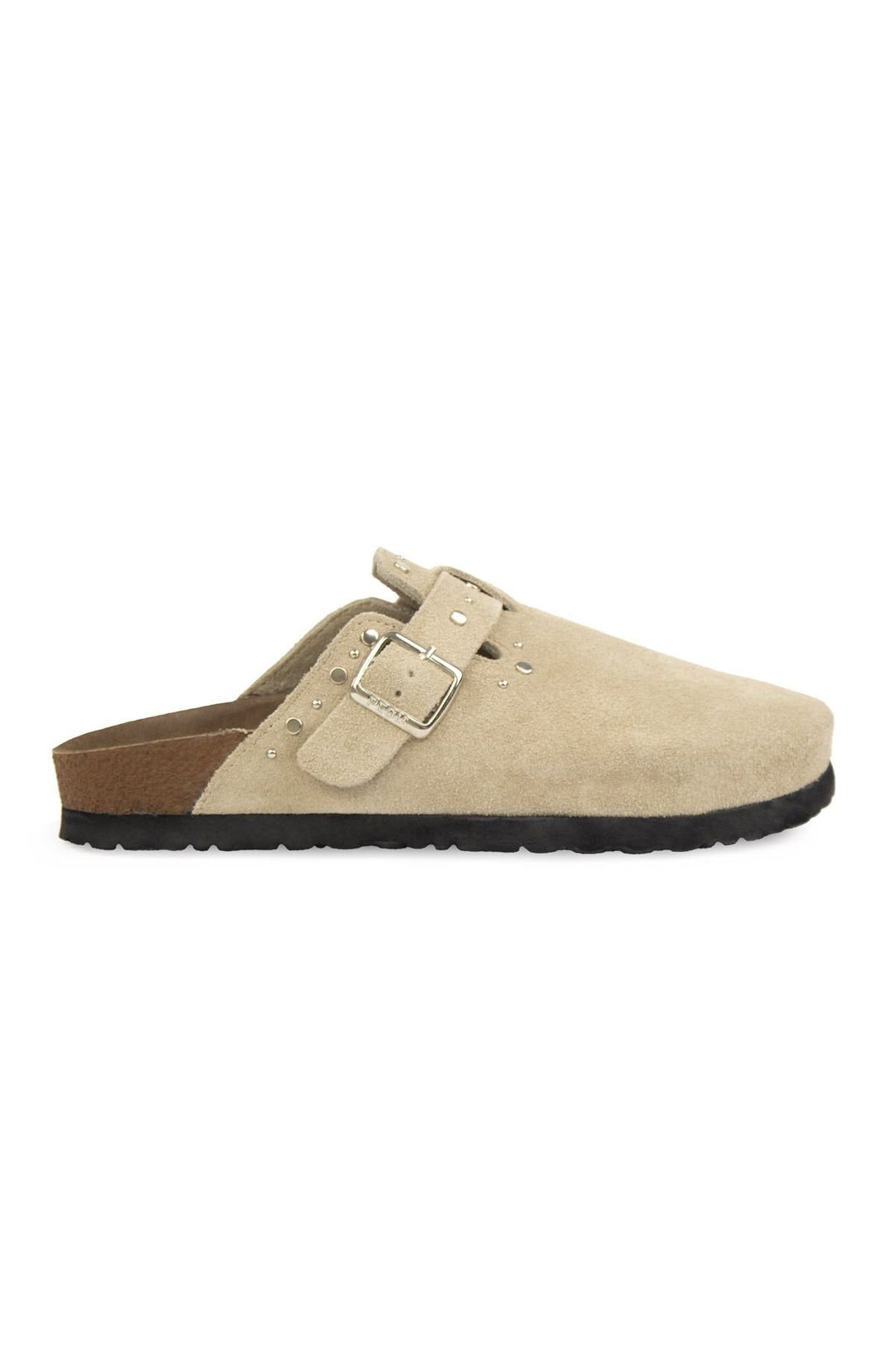 Pegia Women's Genuine Suede Clogs 215542  - Beige