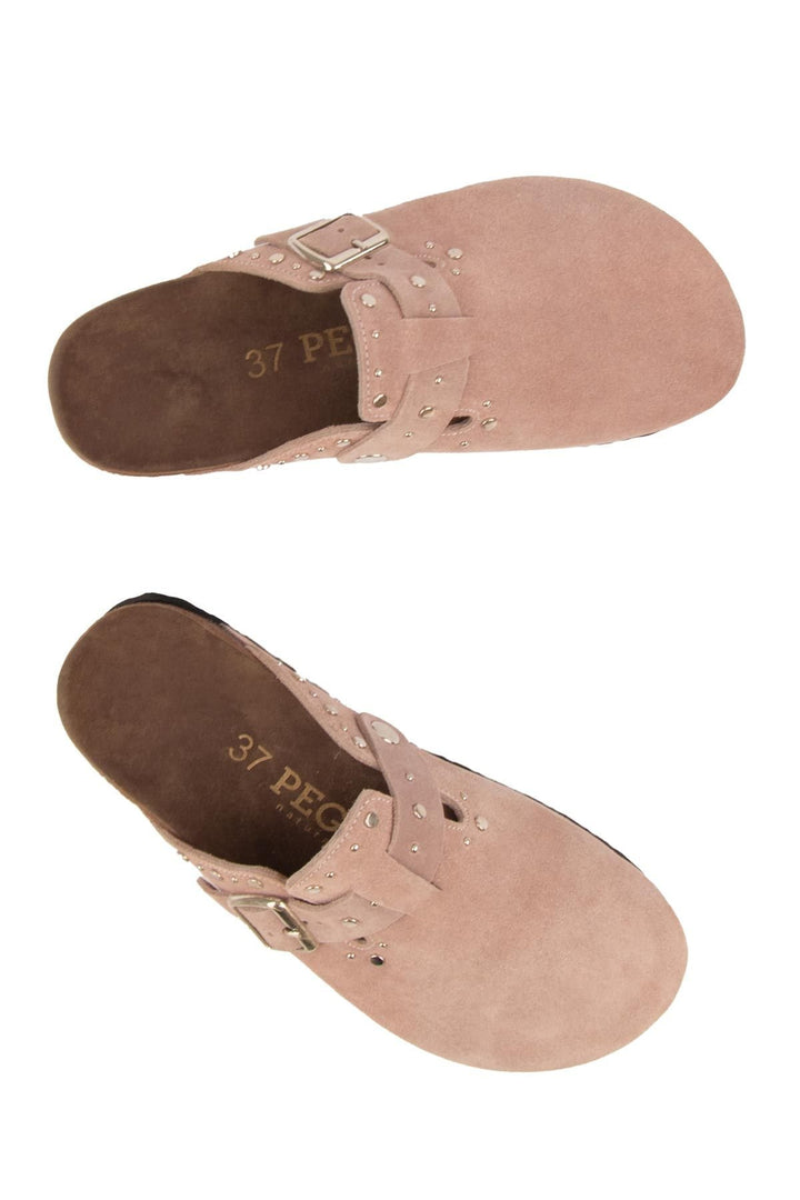Pegia Women's Genuine Suede Clogs 215542  - Rose