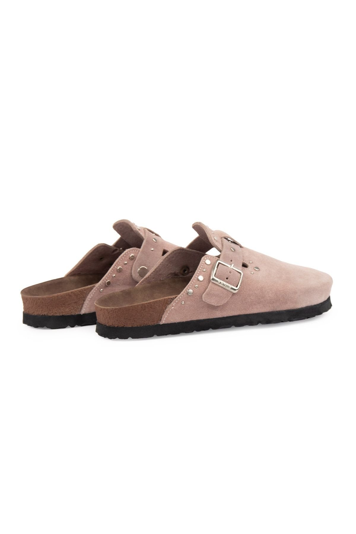 Pegia Women's Genuine Suede Clogs 215542  - Rose