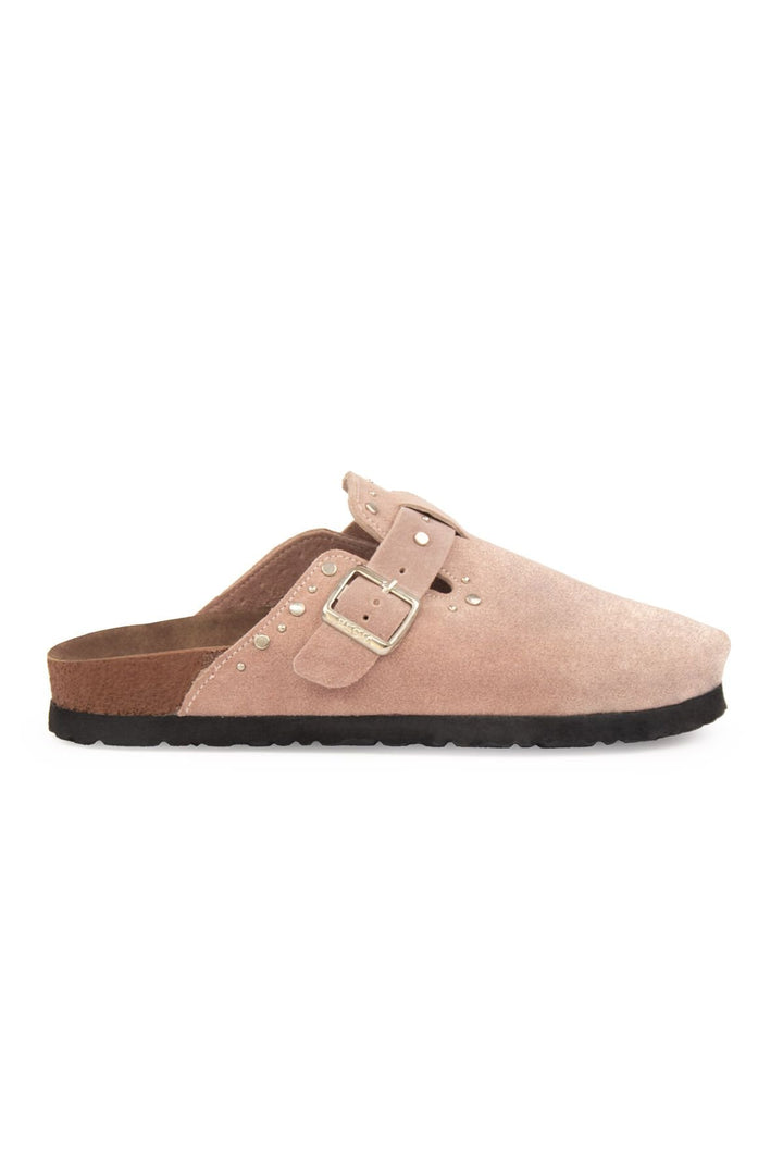 Pegia Women's Genuine Suede Clogs 215542  - Rose